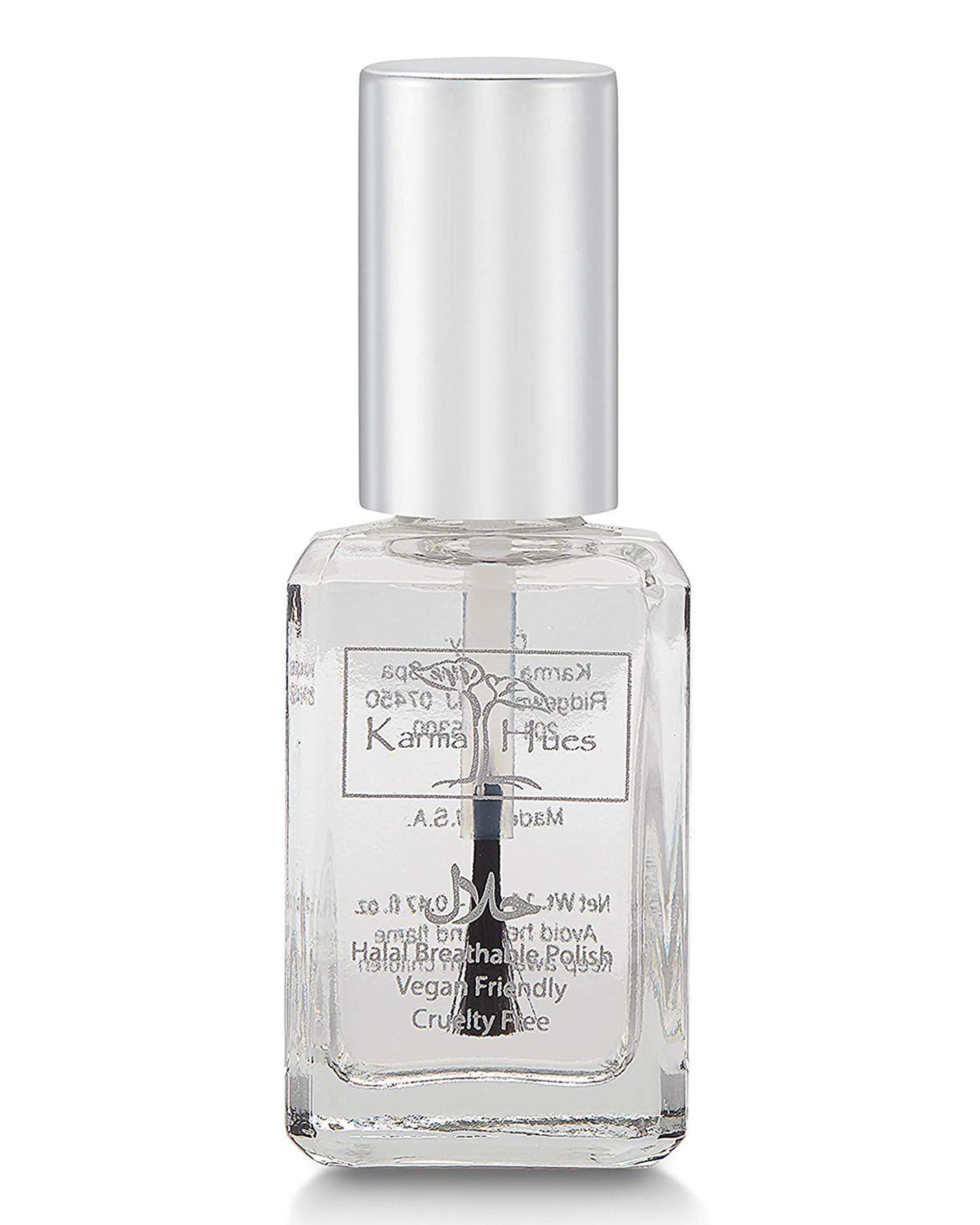karma organic Halal Certified Nail Polish- Truly Breathable Cruelty Free and Vegan - Oxygen Permeable Wudu Friendly Nail Enamel (Breathable Top Coat - ANASTASIA)