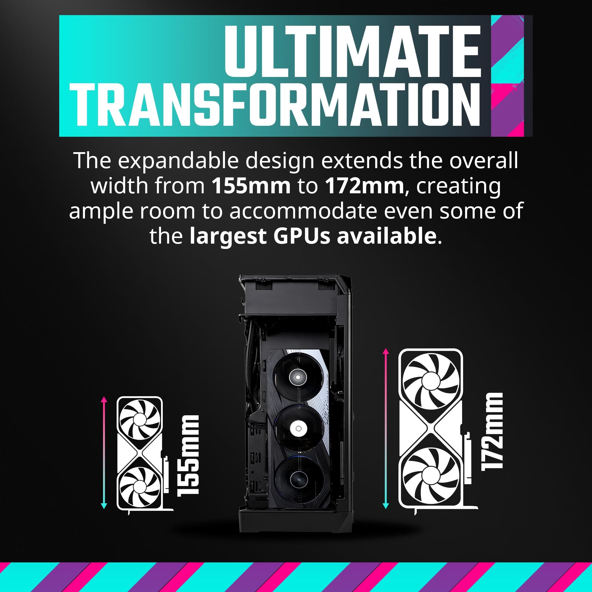 Cooler Master NCORE 100 MAX ITX SFF Tower Case, Custom 120mm AIO, 850W SFX Gold ATX3.0 PSU, 4 Slot GPU, Vertical Mount GPU, PCIe 4.0 Riser, Anodized Aluminum, USB Type C (NR100-MNNN85-SL0)