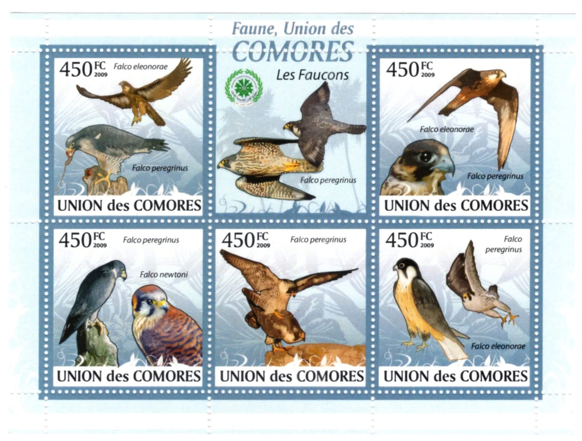 Mahaphilla Comoros 2009 Bird 5v Stamp Miniature Sheet MINT/MNH for Collection Multicolor