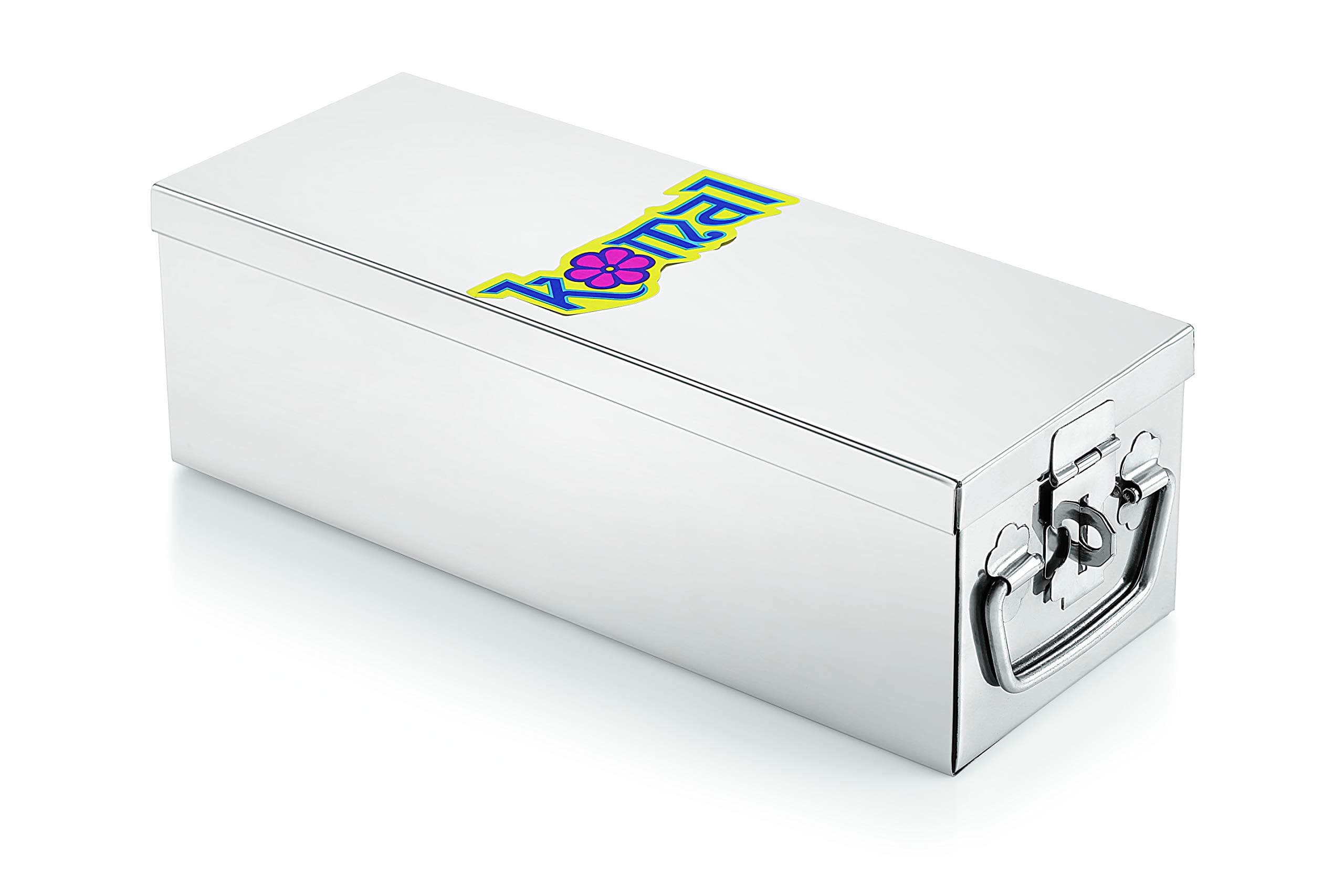 Konquer TimeS komal Stainless Steel Big Jewellery Box (Standard, Silver)