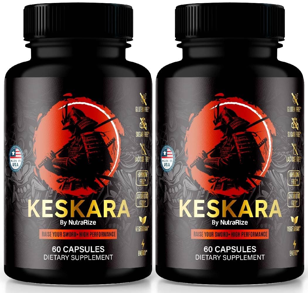 NutraRize (2 Pack) Keskara Pills for Men, Keskara Capsules, Keskara Male Supplement, Premium Performance Support, Natural Formula for Muscle Growth and Overall Health, Official Reviews (120 Capsules)