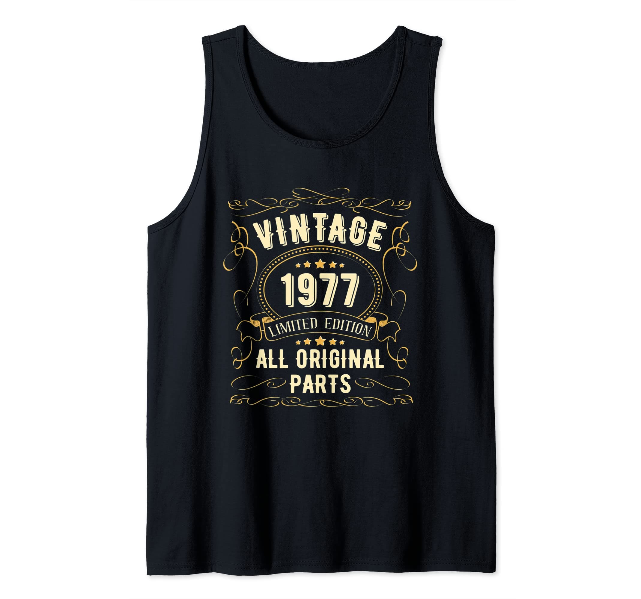 Vintage Born 1977 Birthday Man Woman Vintage 1977 Tank Top