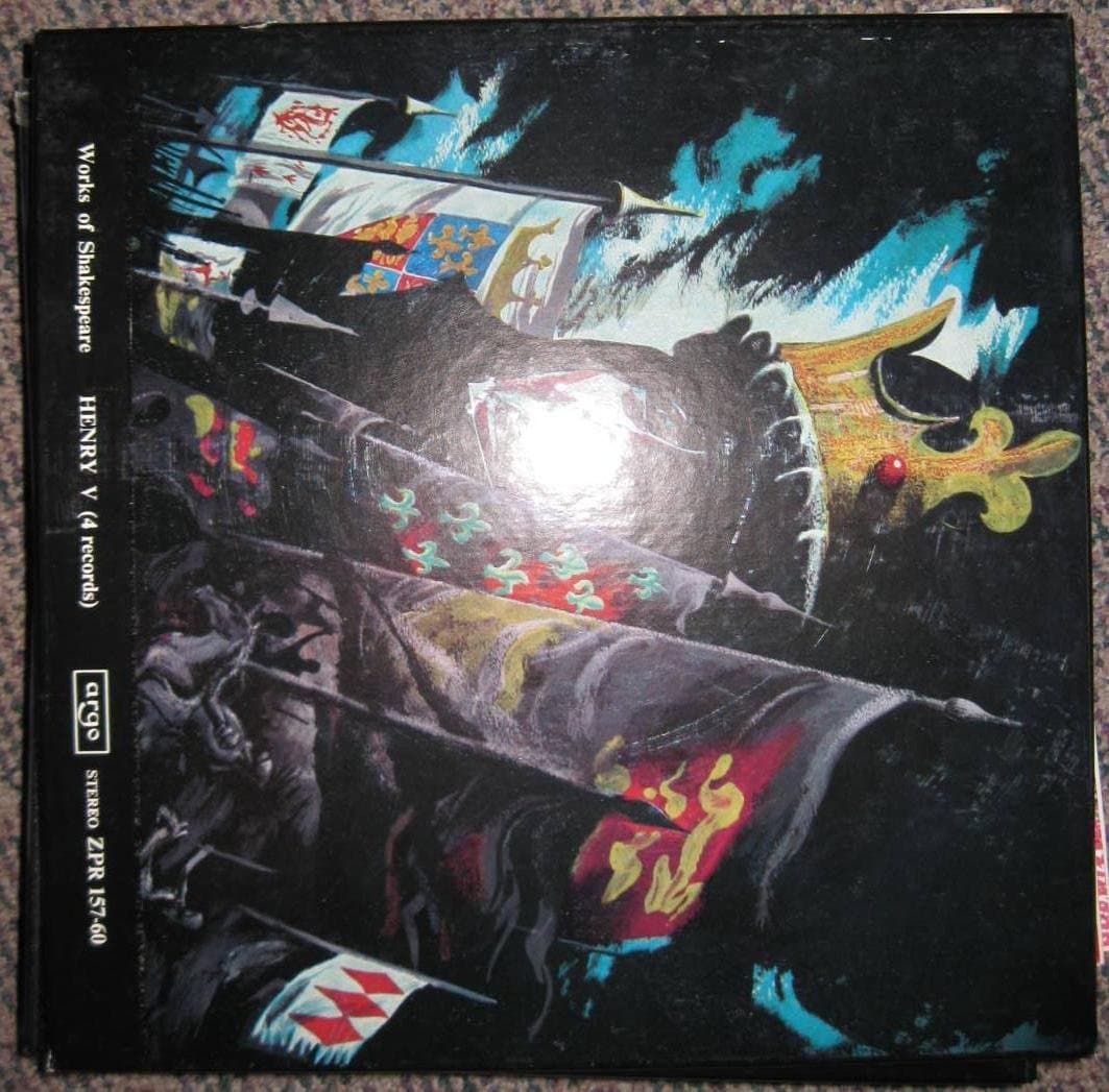 SHAKESPEARE- HENRY V - 4LP BOX- MARLOWE SOCIETY- LONDON STEREO