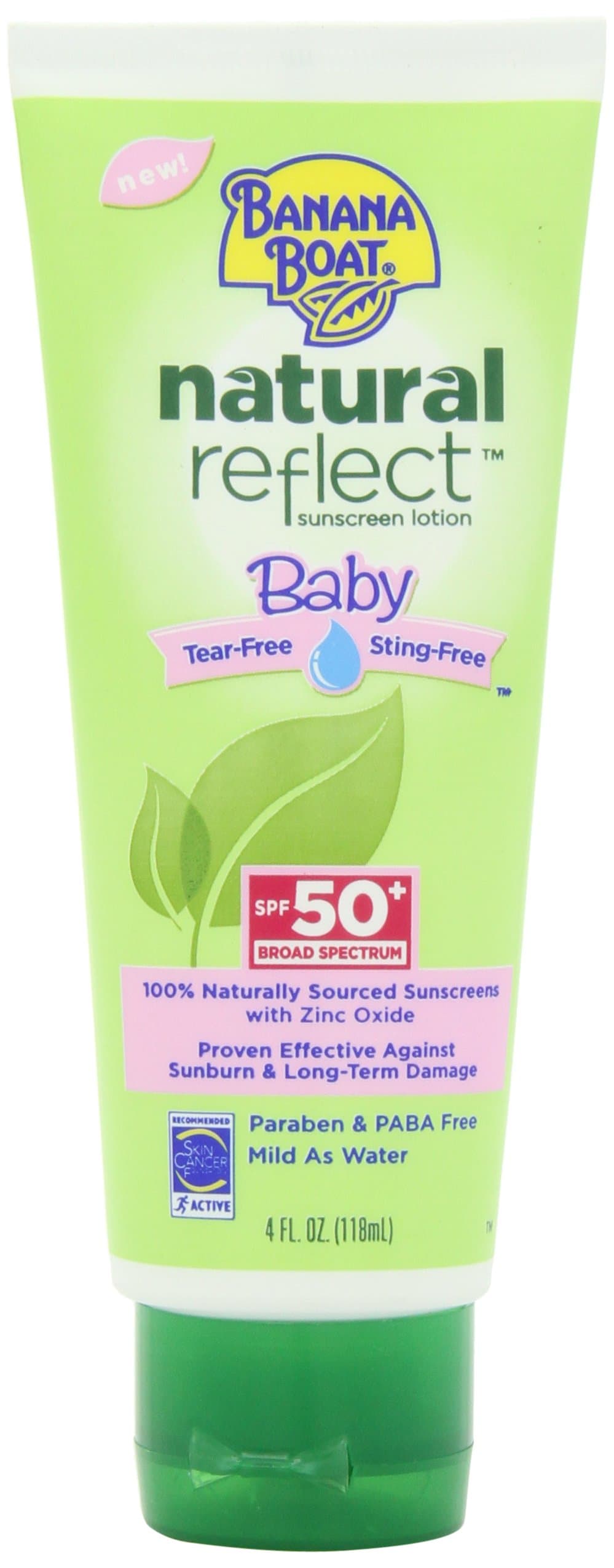Banana Boat Natural Reflect Baby Sunscreen Lotion SPF 50, 4 Fluid Ounce by Banana Boat