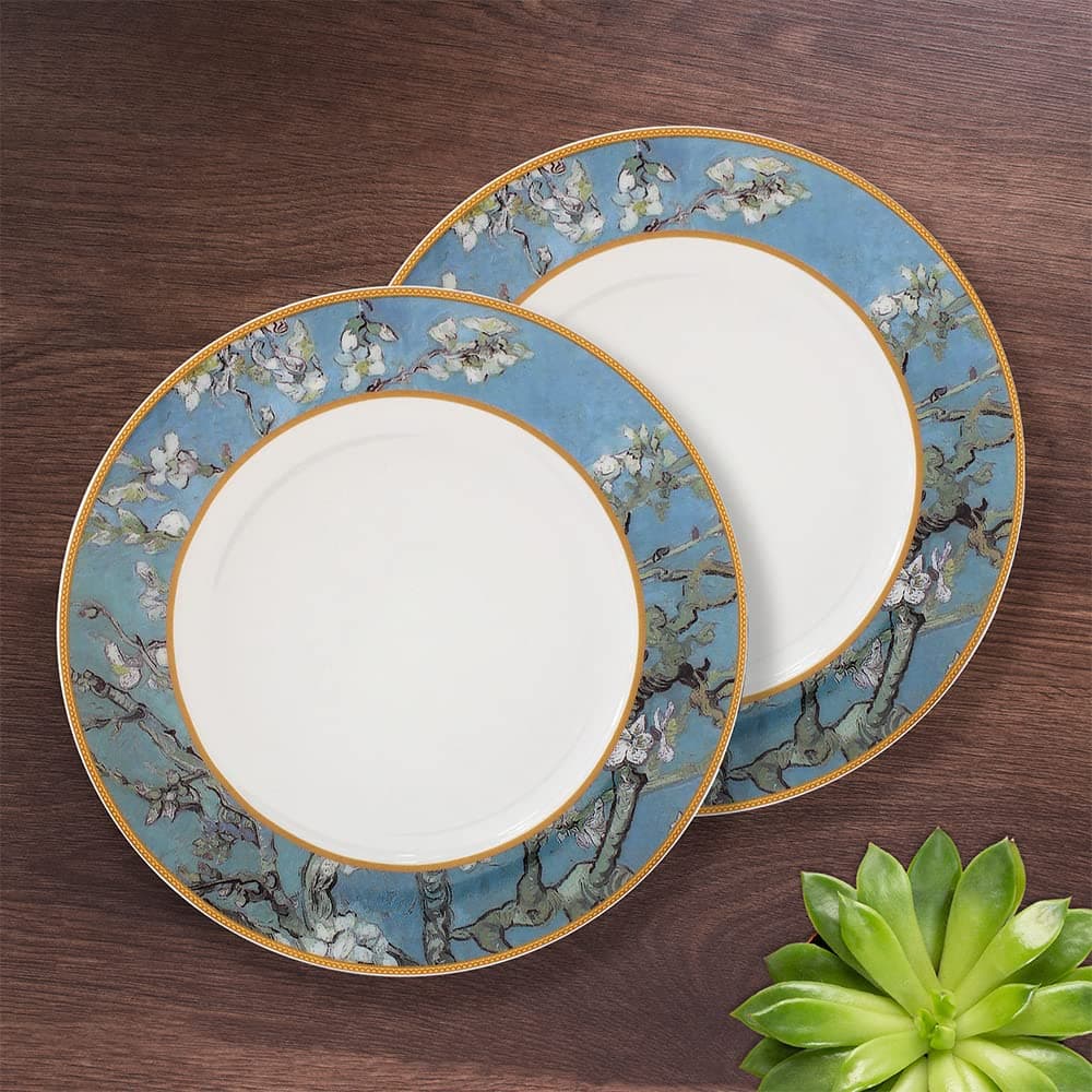 The Leonardo Collection Van Gogh's Almond Blossom Side Plates, Set of 2