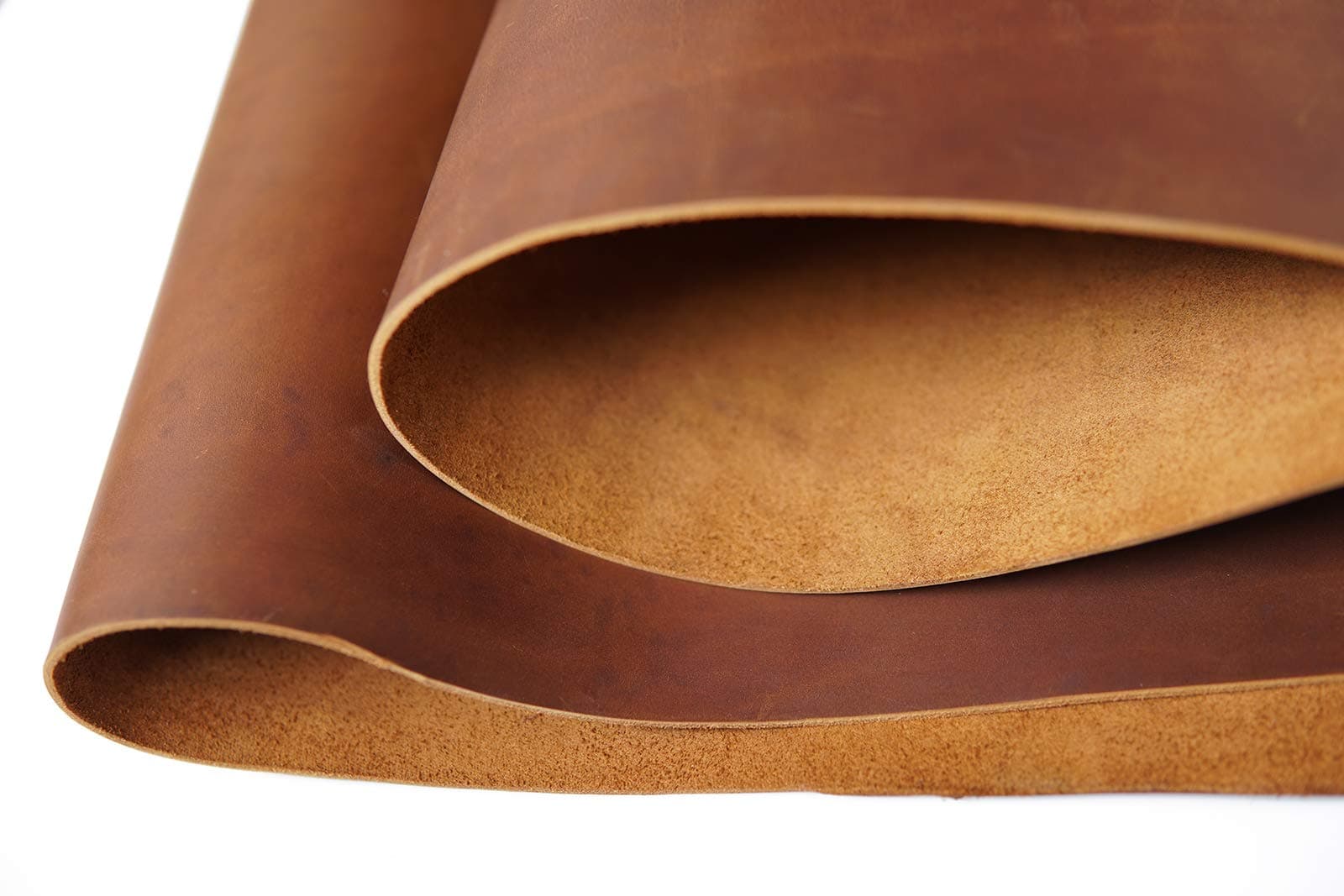 Cow Hide Leather Bourbon Color Tooling Sewing Craft Leather Square 1.8-2.0mm Thick Cowhide Hobby Horse Handmade Arts Craft Leather Hide Supplies (12"x24")