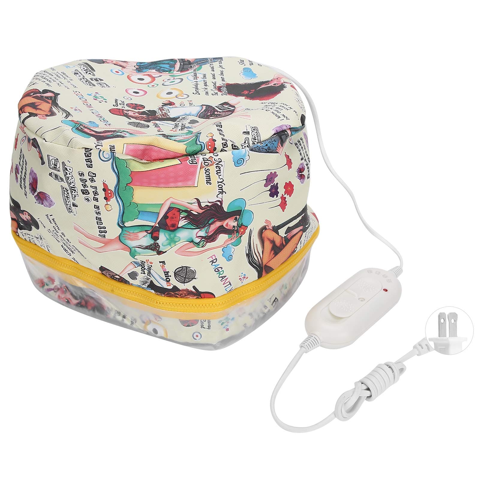 fuwinkrHeating Cap Thermal Cap Electric Hair Cap with 3 Mode Temperature Control Deep Conditioning Natural Hair Scalp for Hair Spa Beauty Steamer (#2)