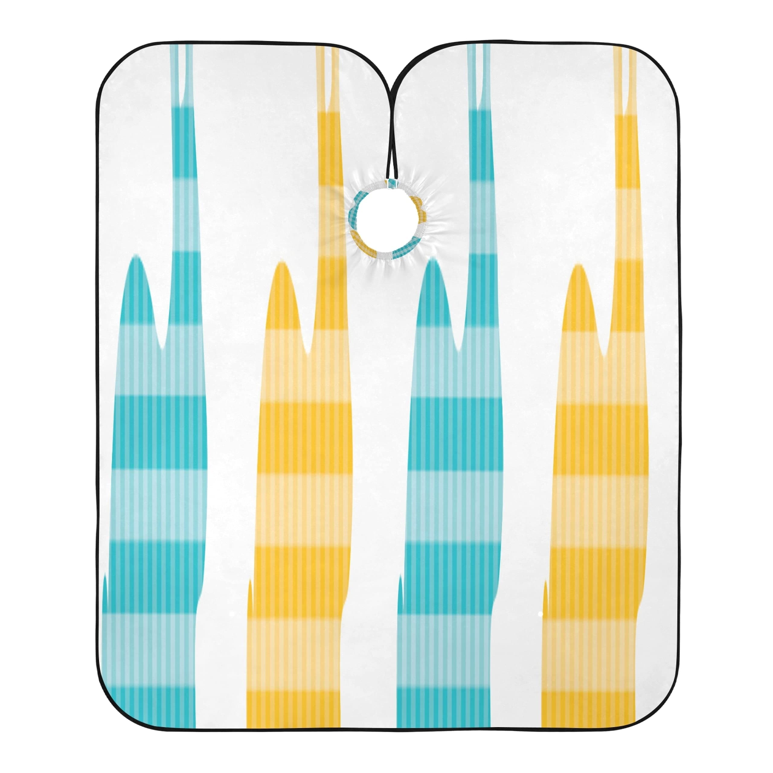 Hair Cut Cape Cute Seamless Bunnies Barber Capes Professional Stylish Lightweight Capes For Hair Cutting Adjustable Snap Closure With 2 Suction Cups 55x65 Inch