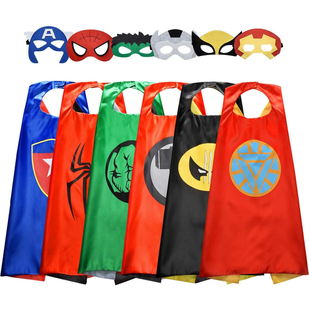 Roko Kids Toys Age 3-10 Superhero Capes for Kids Cartoon Costumes Party Supplies Christmas Gifts