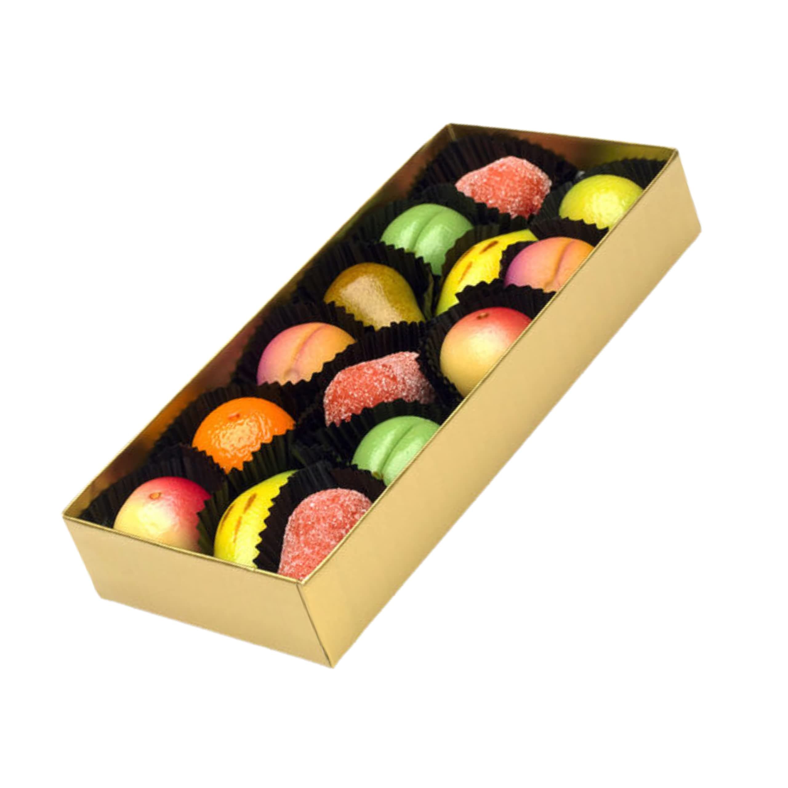 Premium Marzipan Shaped Fruits Gift Box | Traditional Hand-Finished Marzipan Shapes | Real Almonds | Christmas | Mother's Day | Father’s Day | Easter | Birthday Gift Box | (150g)