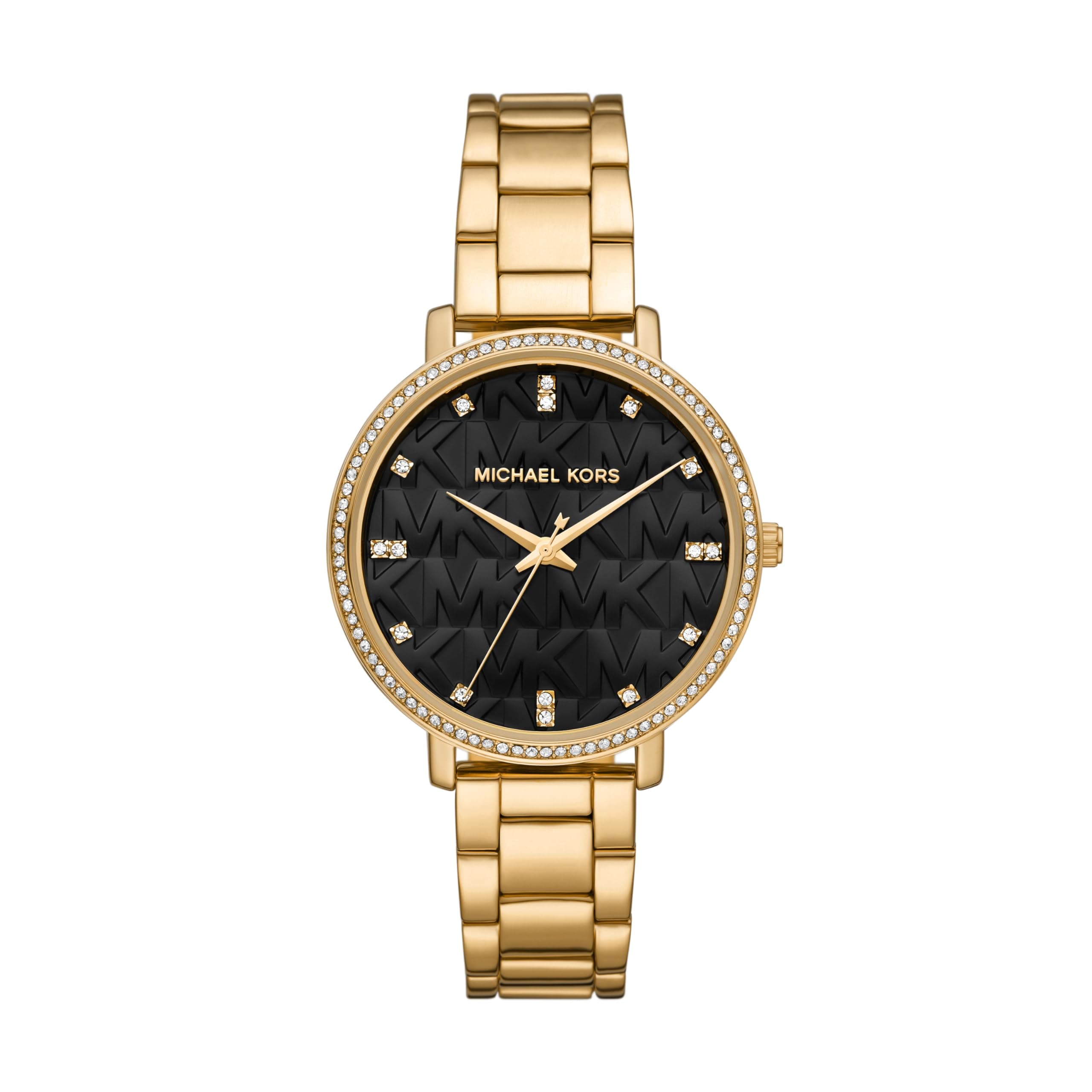 Pyper Three-Hand Gold-Tone Alloy Metal Women's Watch (Model: MK4593)