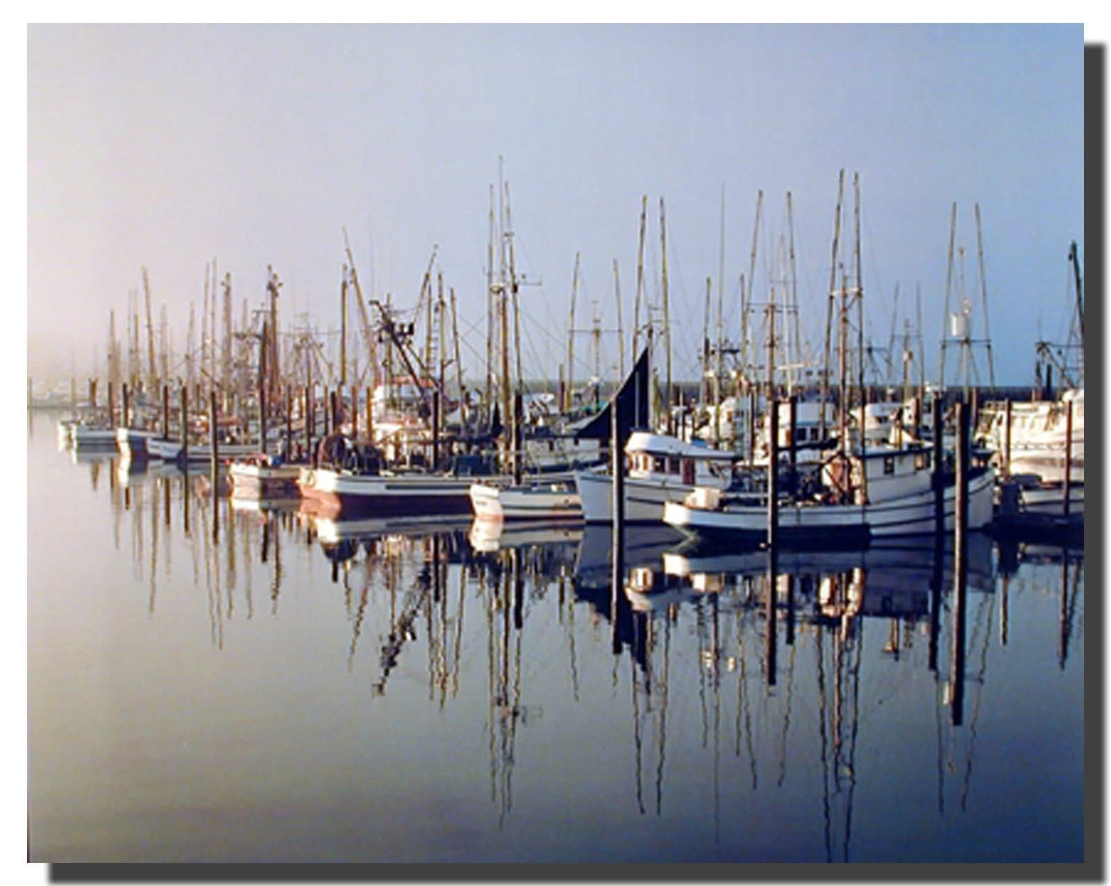 Newport Harbor Newport Oregon Fishing Boats Wall Decor Picture Art Print Poster (16x20)