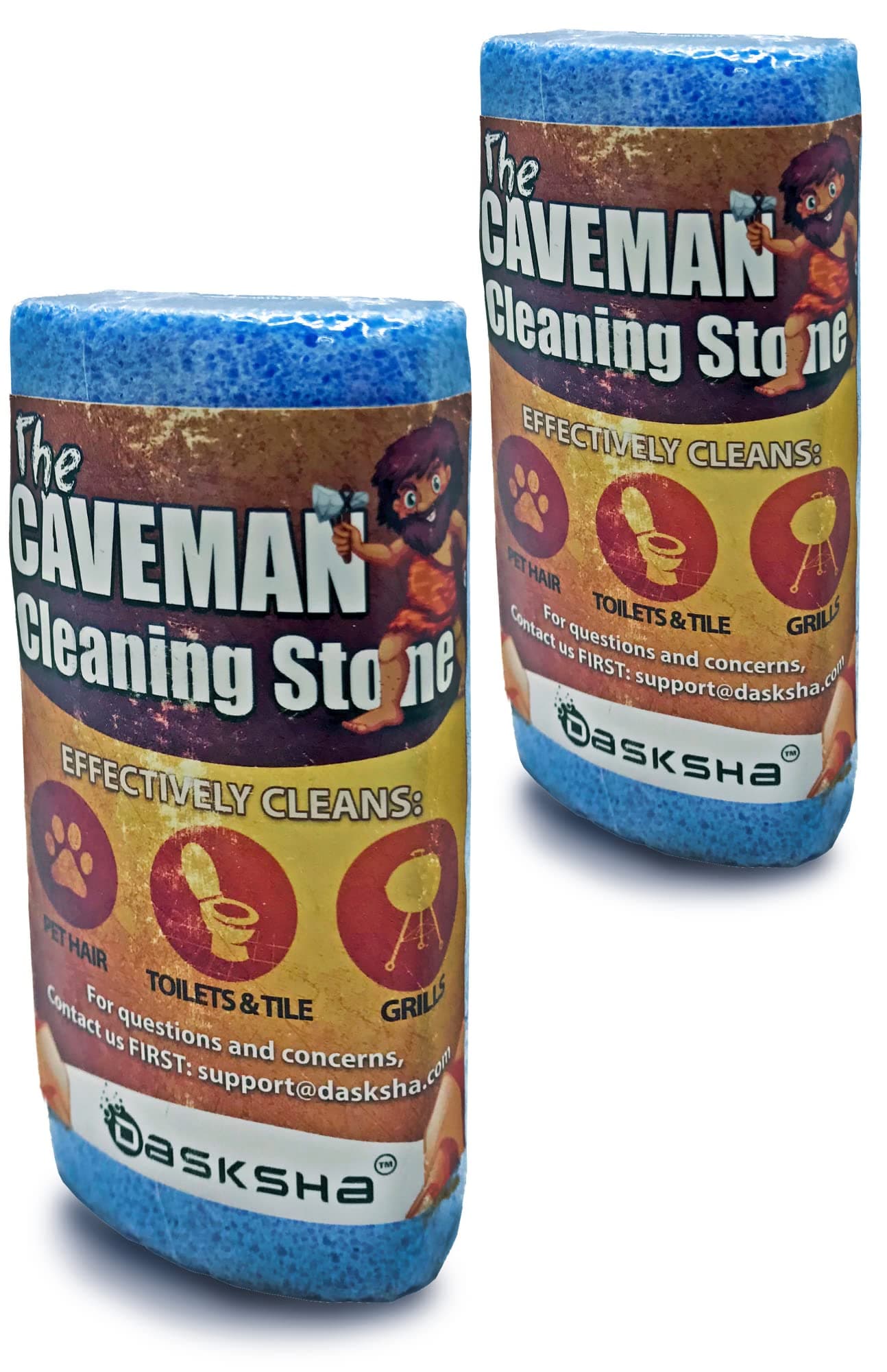 2 Pack The Original Pet Hair Remover for Car - 4 Inch Pumice Stone Tool - Remove Dog Hair from Car Easily