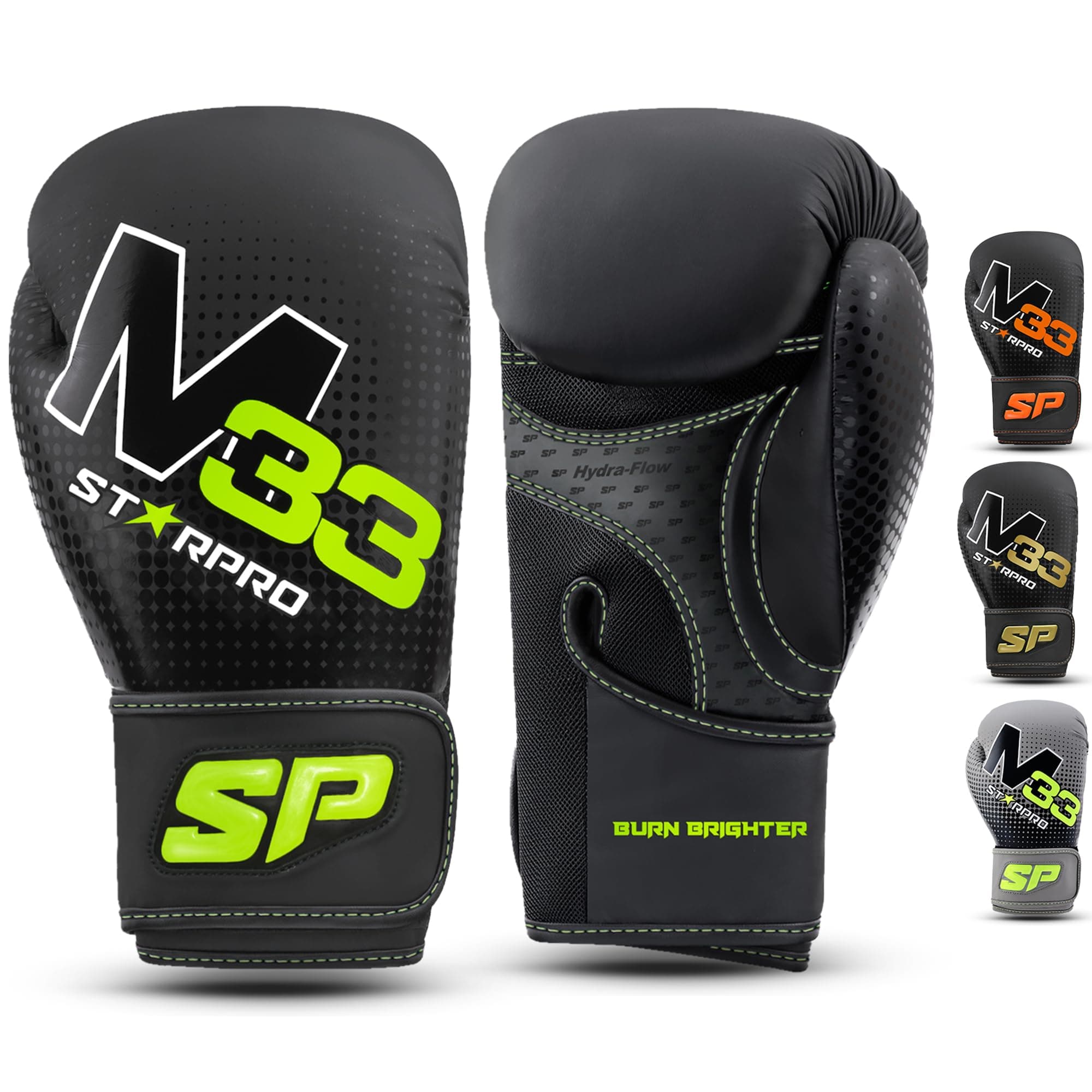 Starpro Boxing Gloves Training & Sparring Gloves for Men & Women, Ideal for Boxing, Kickboxing & Muay Thai Sizes 8oz, 10oz, 12oz, 14oz,16oz