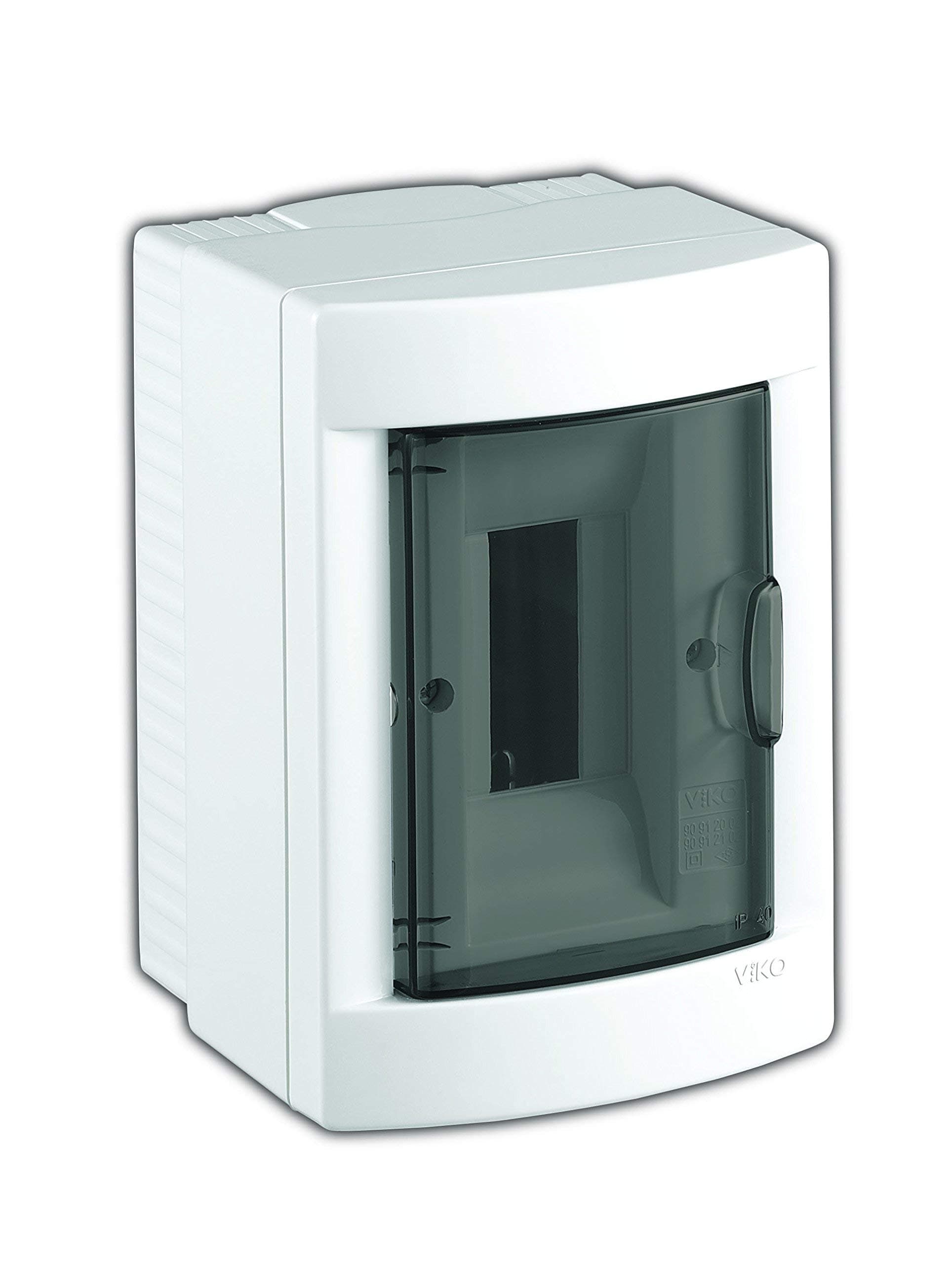 Surface-Mounted Small Distribution/Fuse Box/Distribution Box Surface-Mounted IP40 2,4,6,8,12,16,24,36 Module, 1,2,3 Row with DIN Rail + PE/N Terminals