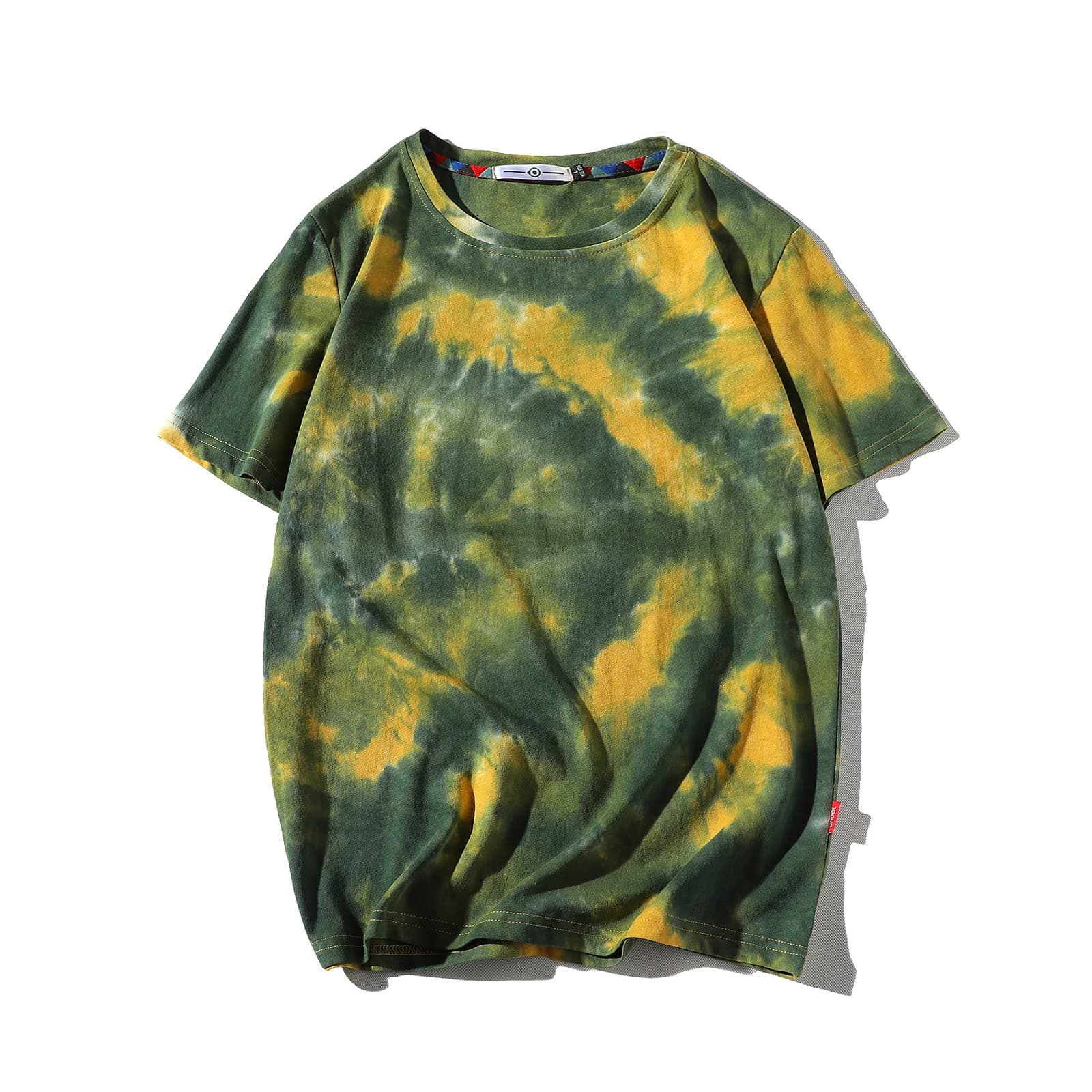 GURUNVANIMens Camouflage Printing T-Shirts Short Sleeves Top Blouse