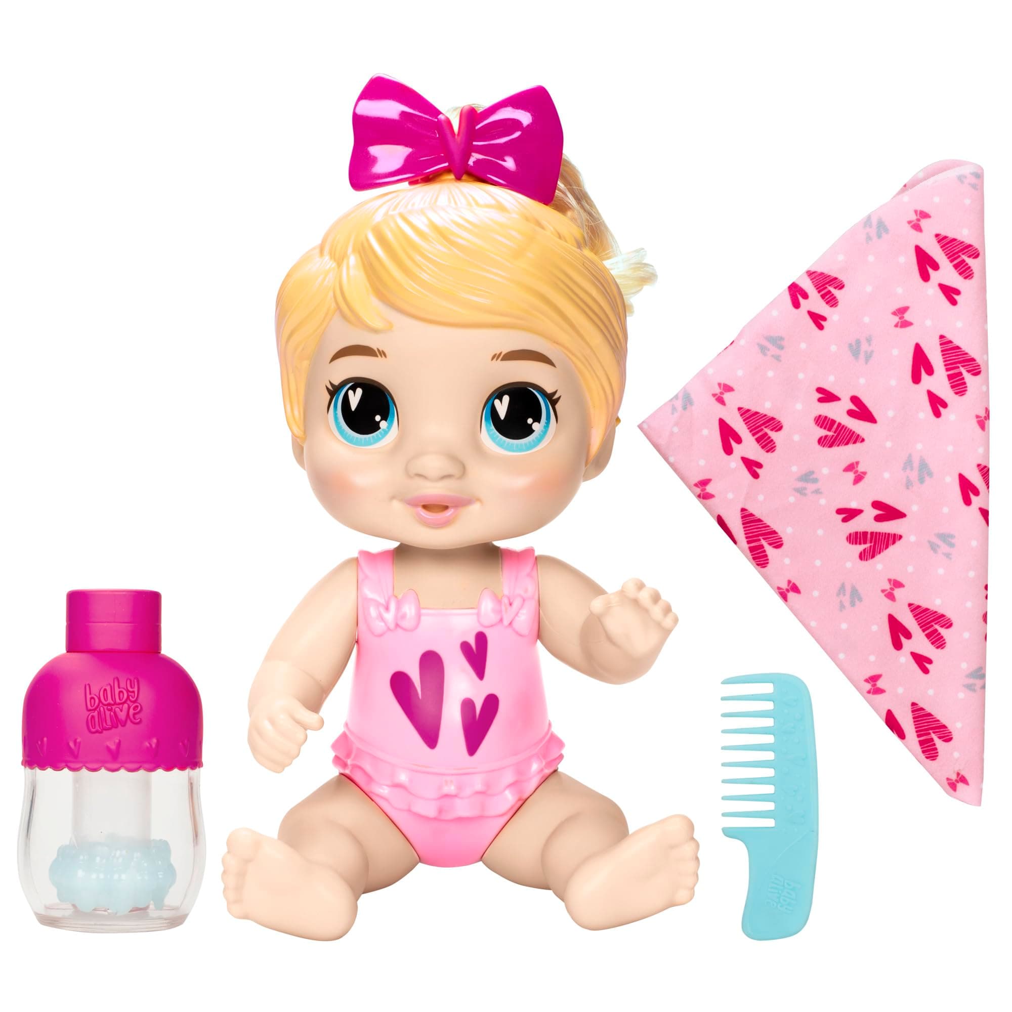 Shampoo Snuggle Harper Hugs Blonde Hair 11 Inch Water Baby Doll Playset, Toys for 3 Year Old Girls & Boys & Up