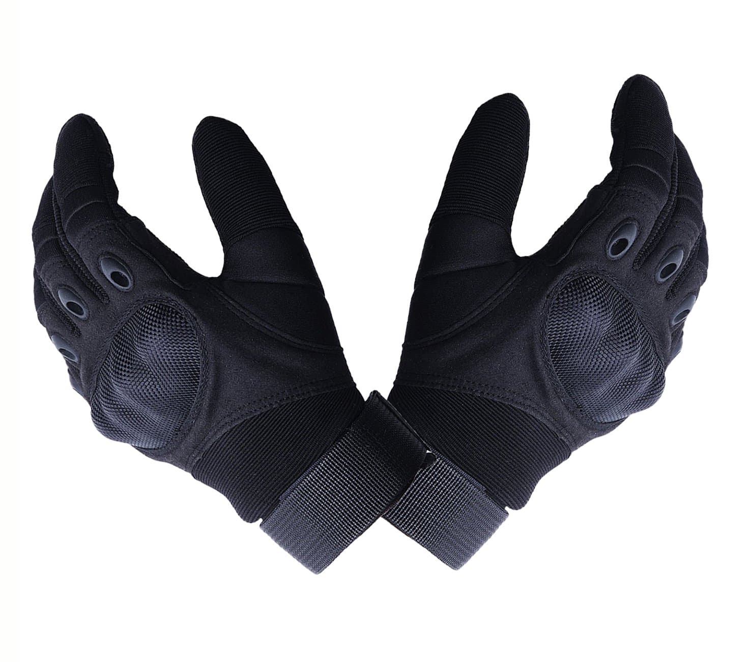 Tingtio Shooting Gloves Military Hard Knuckle Tactical Gloves Full Finger Outdoor Motorcycle Gloves for Cycling Motorbike Hunting Camping Sports Police Men Airsoft Paintbal Black XL