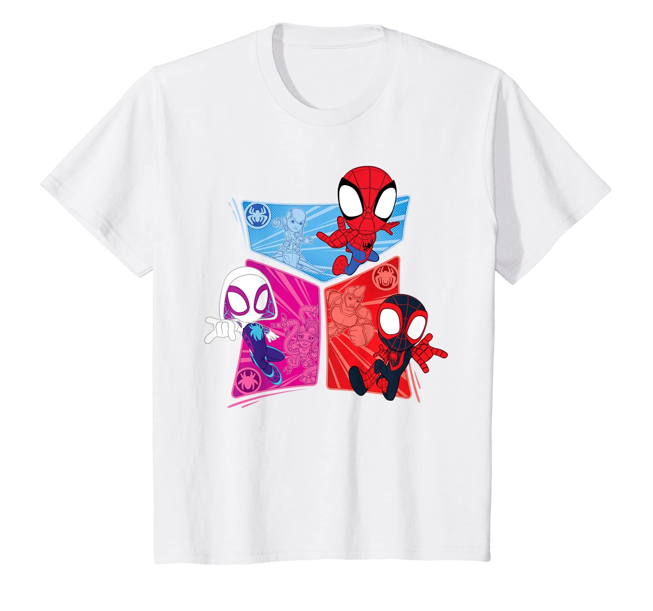 MarvelSpidey and His Amazing Friends Heroes and Foes T-ShirtOEKO-TEX STANDARD 100
