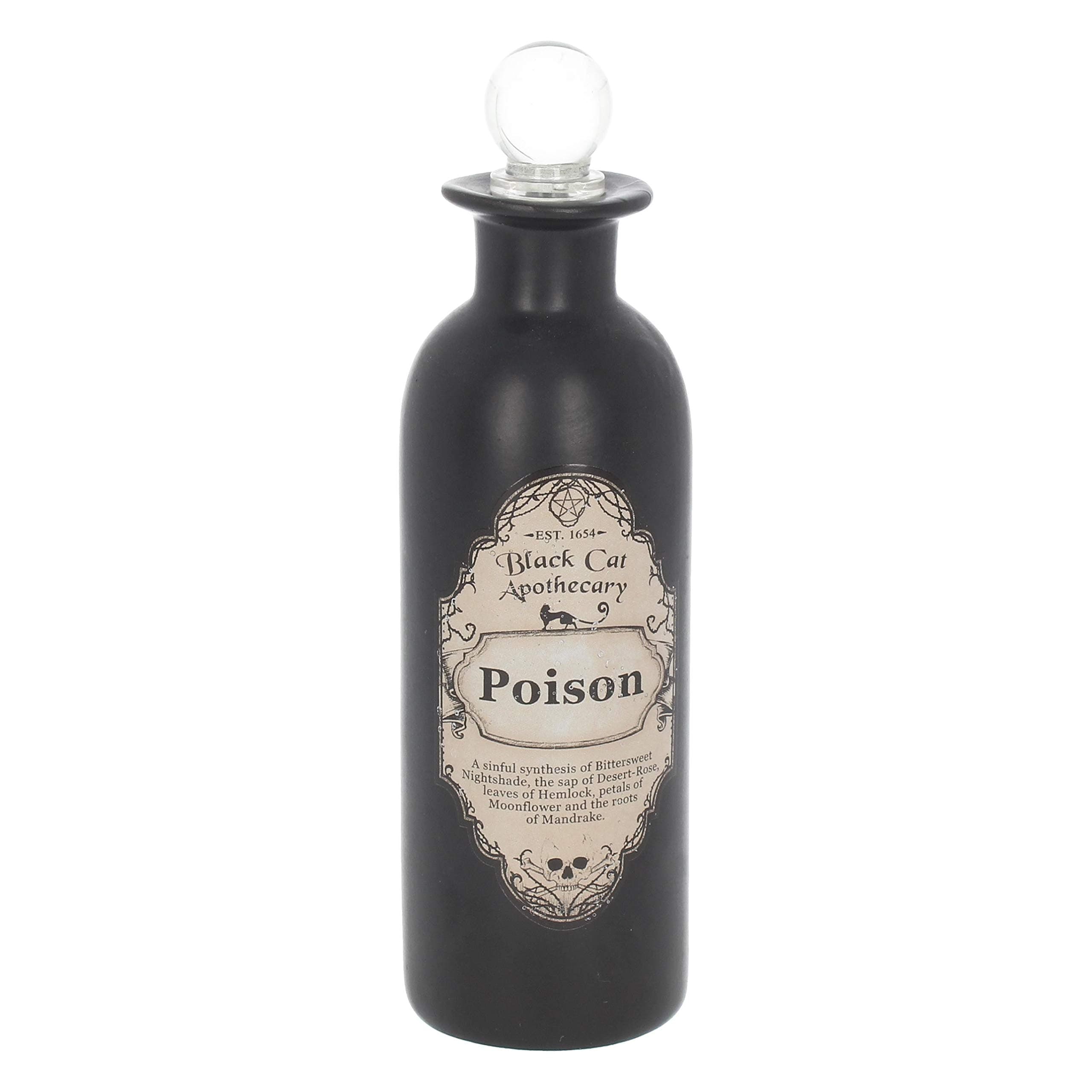 – Nemesis Now Poison Potion Bottle 20cm Black