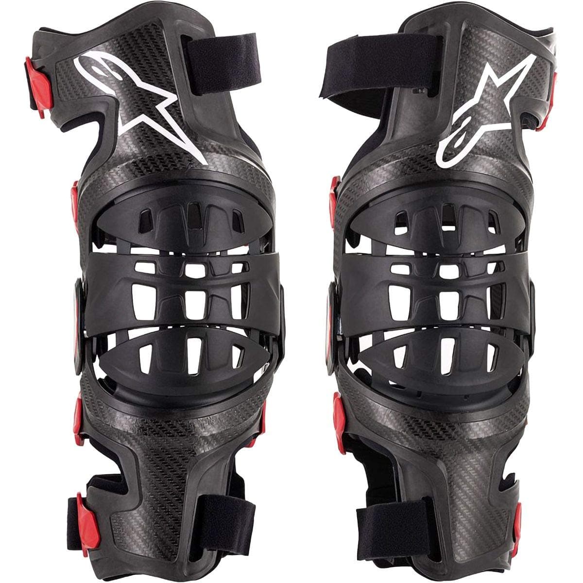 Alpinestars6500719-13-LG Unisex-Adult Bionic 10 Carbon Knee Brace Pair Lg (Multi, one_size)