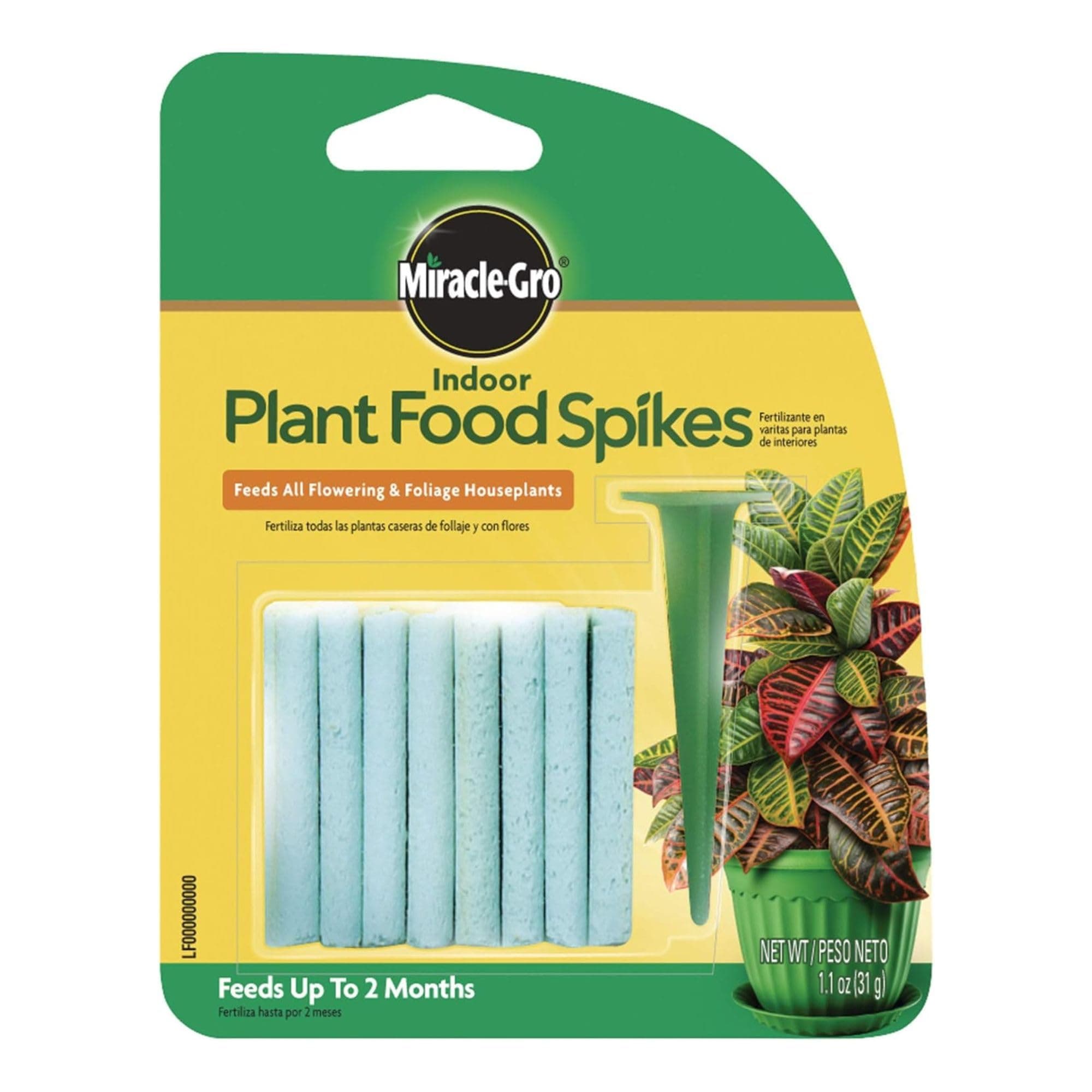 MIRACLE-GRO Indoor Plant Food Spikes, 1.1oz