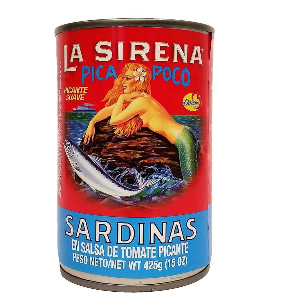 La Sirena Pica Poco Sardine 15 oz - Sardina (Pack of 18)