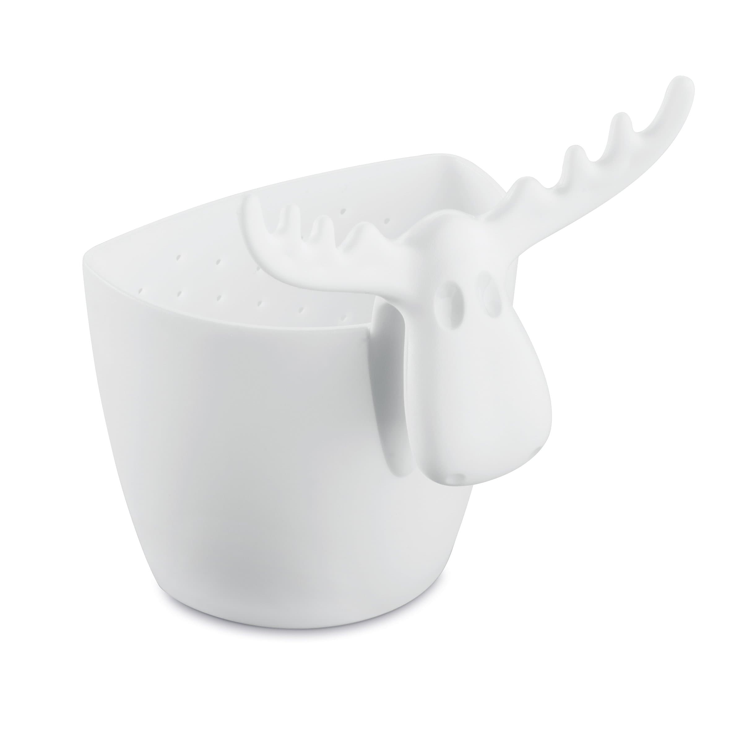 koziol tea strainer Rudolf, thermoplastic, white, 6.6 x 7.3 x 9 cm