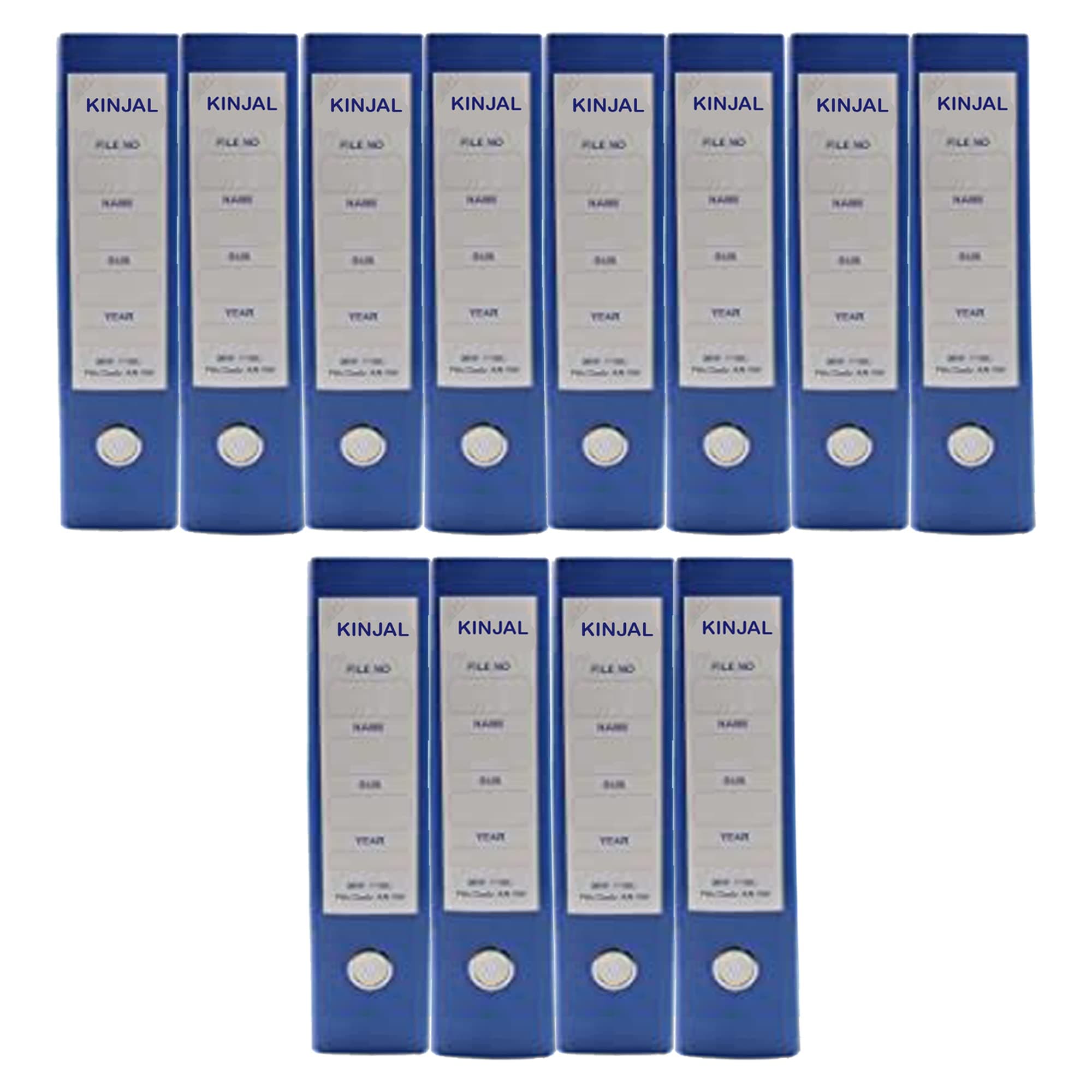Kinjal Cardboard Office Lever Arch Binder Box File Folder Best for A4, Legal, Letter Size (Dark-Blue) - Pack of 12 Folder Cover File, Folder for Box Binder Office File Certificate and Document