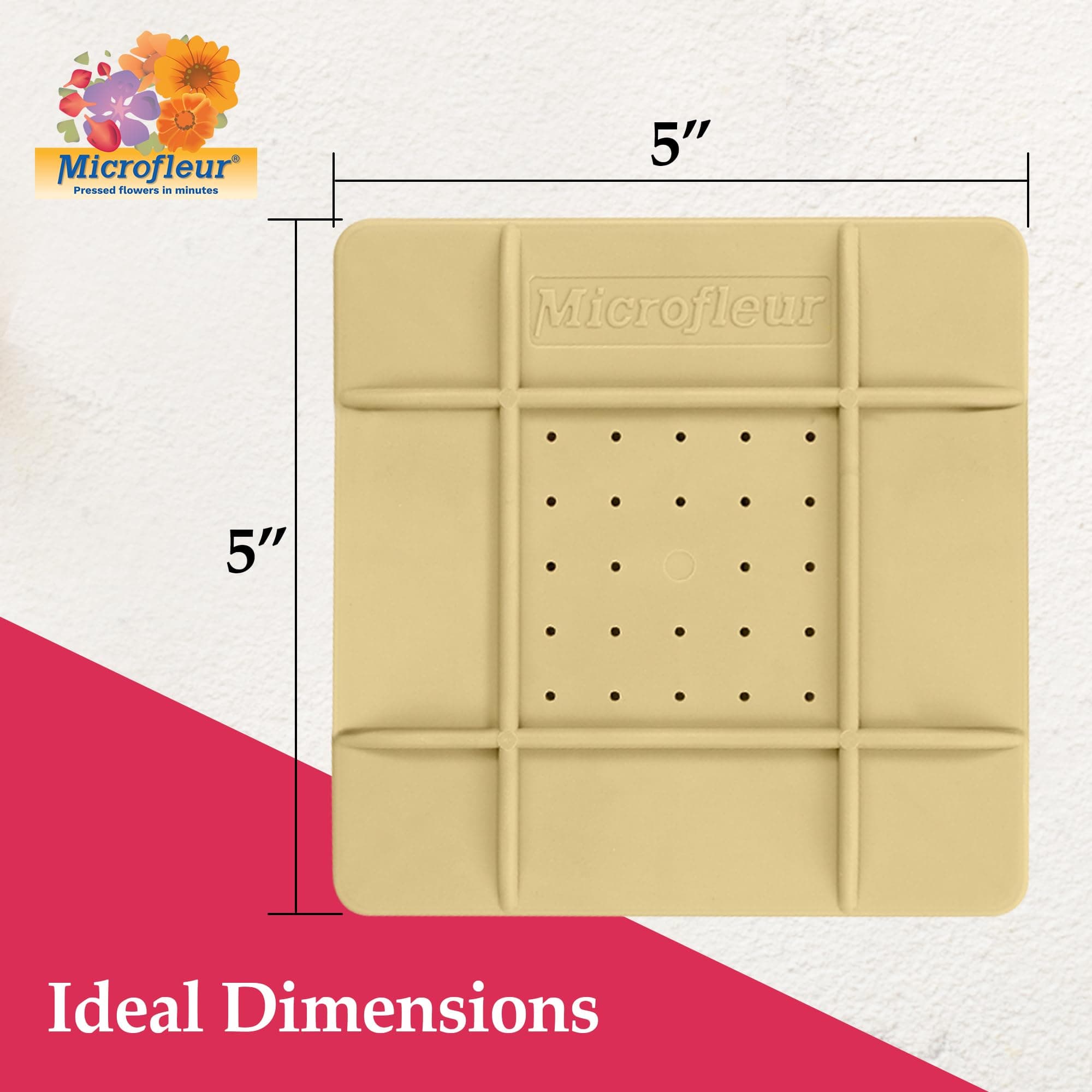 Microfleur 5" (13 cm) Microwave Regular Flower Press