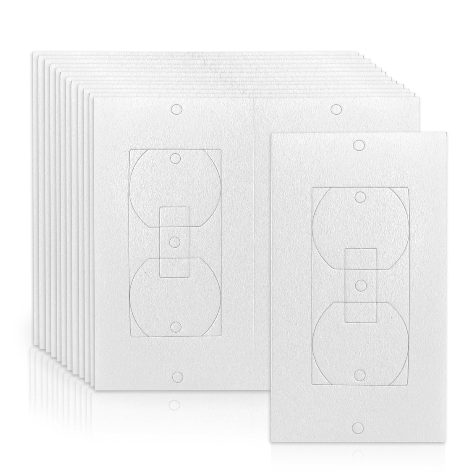 Birllaid Wall Outlet Insulation Gasket Wall Plate Foam Gasket Pads, 26 Pack