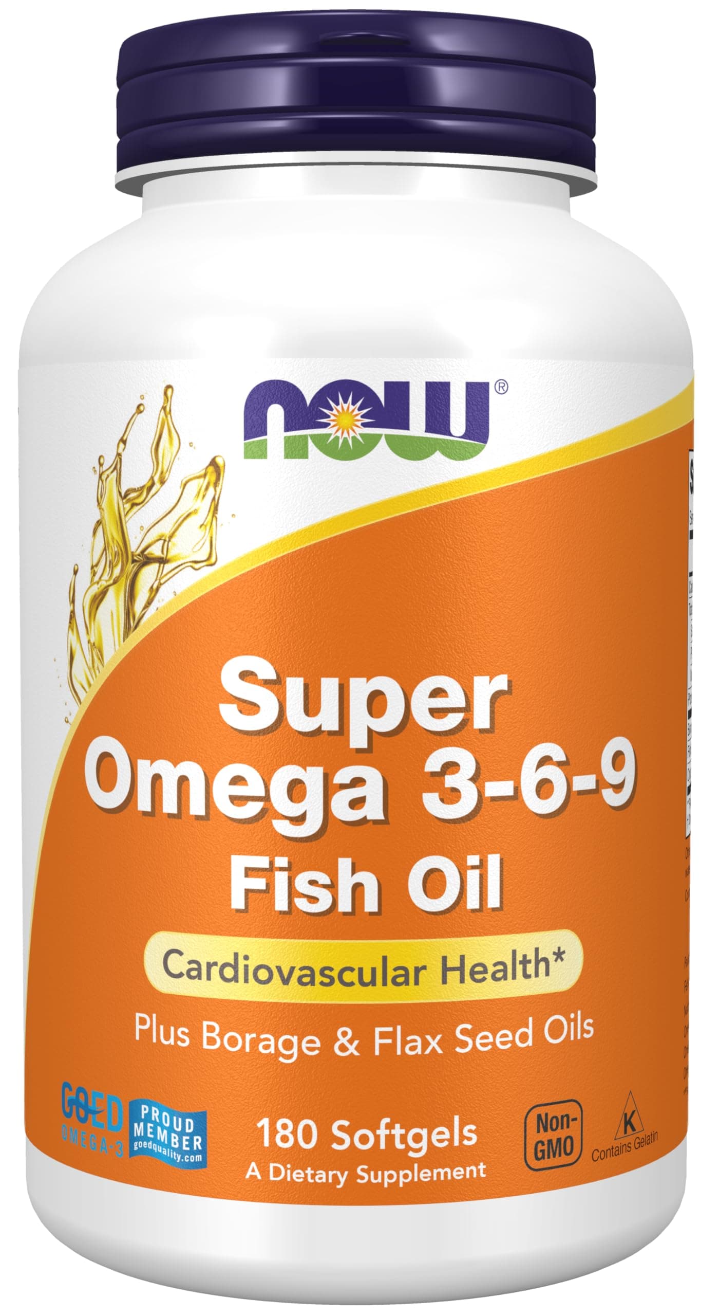 Foods, Super Omega 3-6 - 9, 1200 mg, 180 Softgels