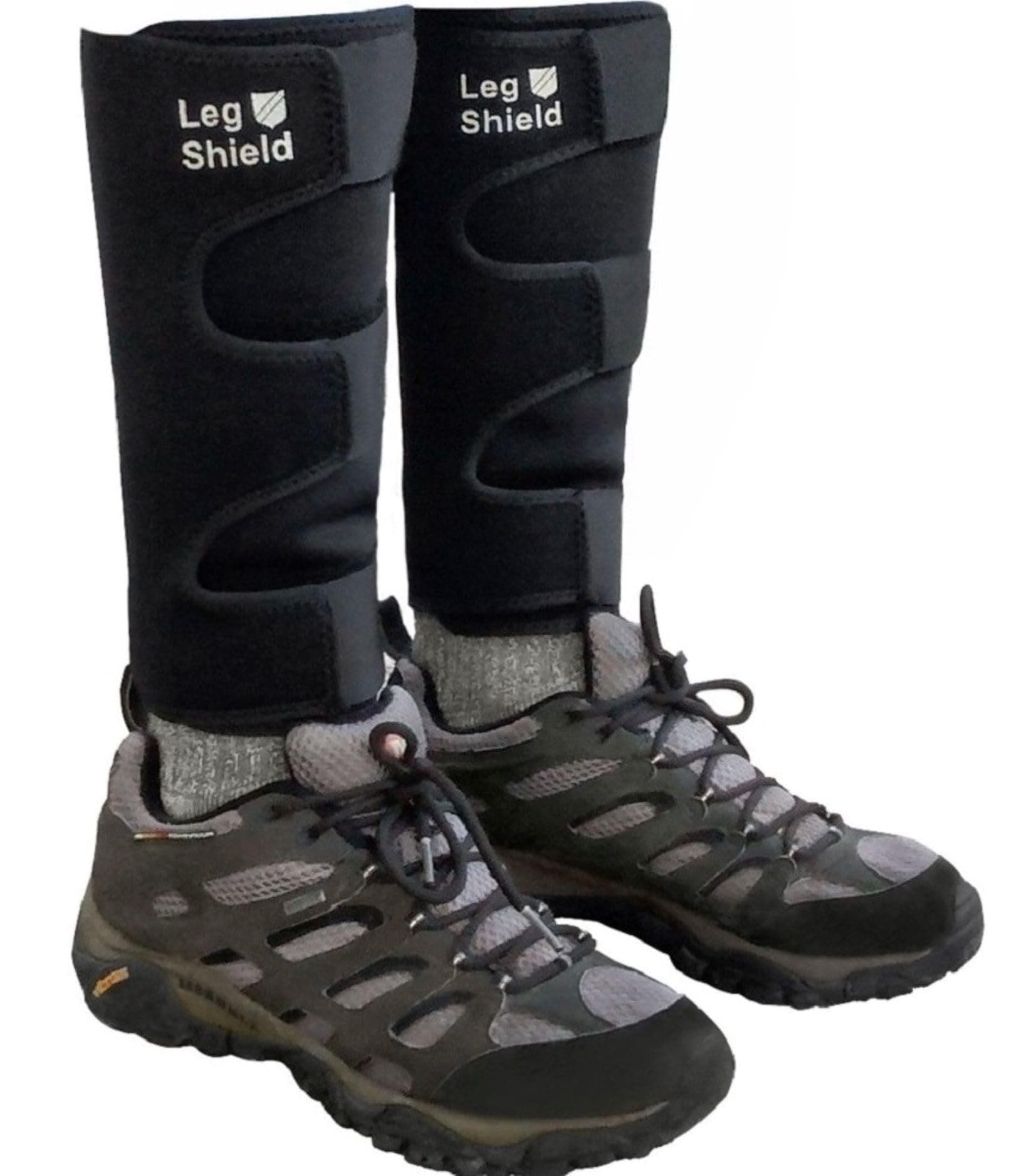 Leg Gaiters with Hook and Loop Straps – Soft Neoprene, Basic Lower-Leg Protection for Yard Work, Mountain Biking, Outdoor Use, and General Shin/Calf Protection (Pair)