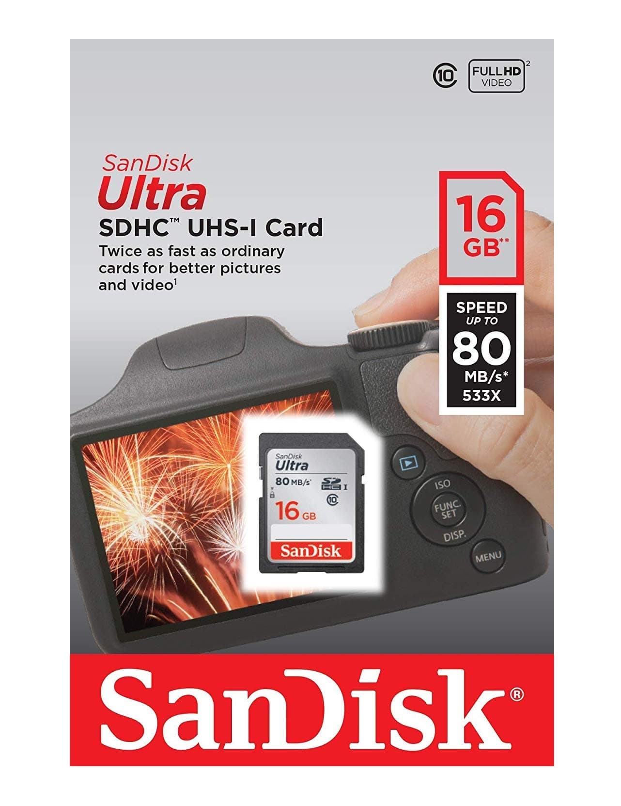 SanDisk Ultra SDHC UHS-I Card, 32GB