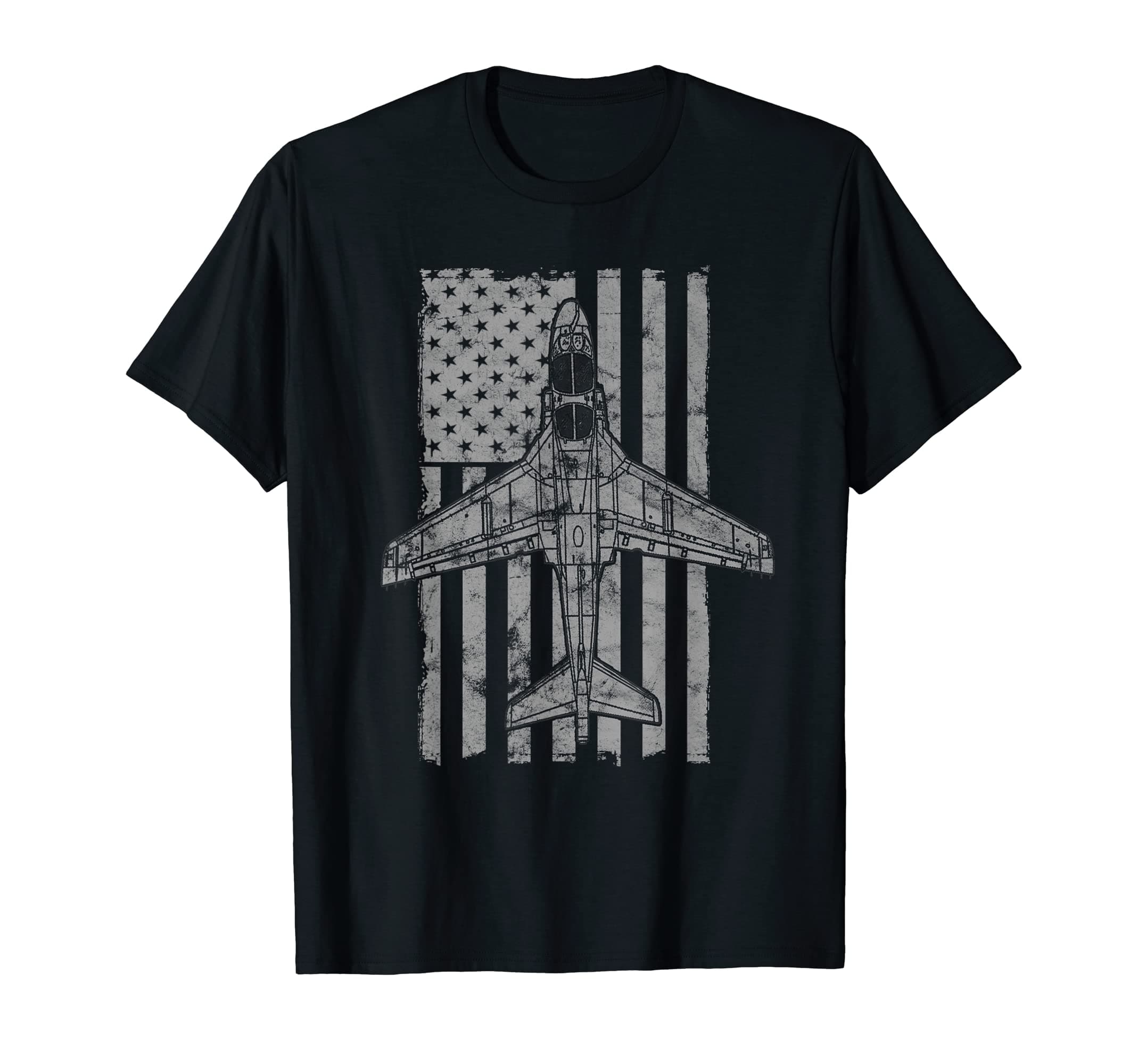 EA-6B Prowler Military Airplane Vintage Flag T-shirt T-Shirt