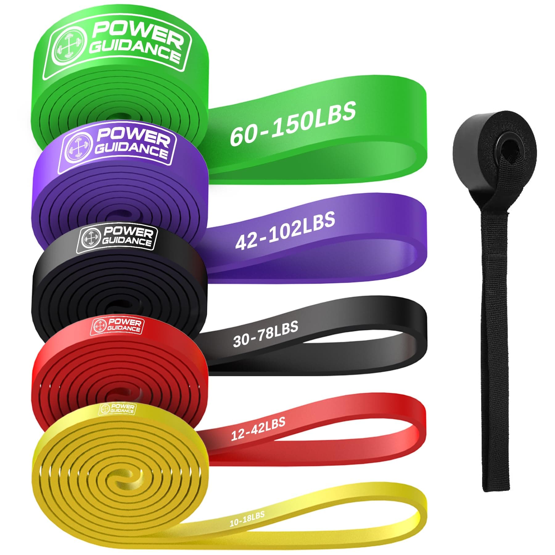 - Resistance Bands, Set of 5 Pull Up Bands, Pull Up Assistance Bands, Exercise Bands, Resistance Bands Set for Legs, Working Out, Muscle Training, Physical Therapy, Shape Body