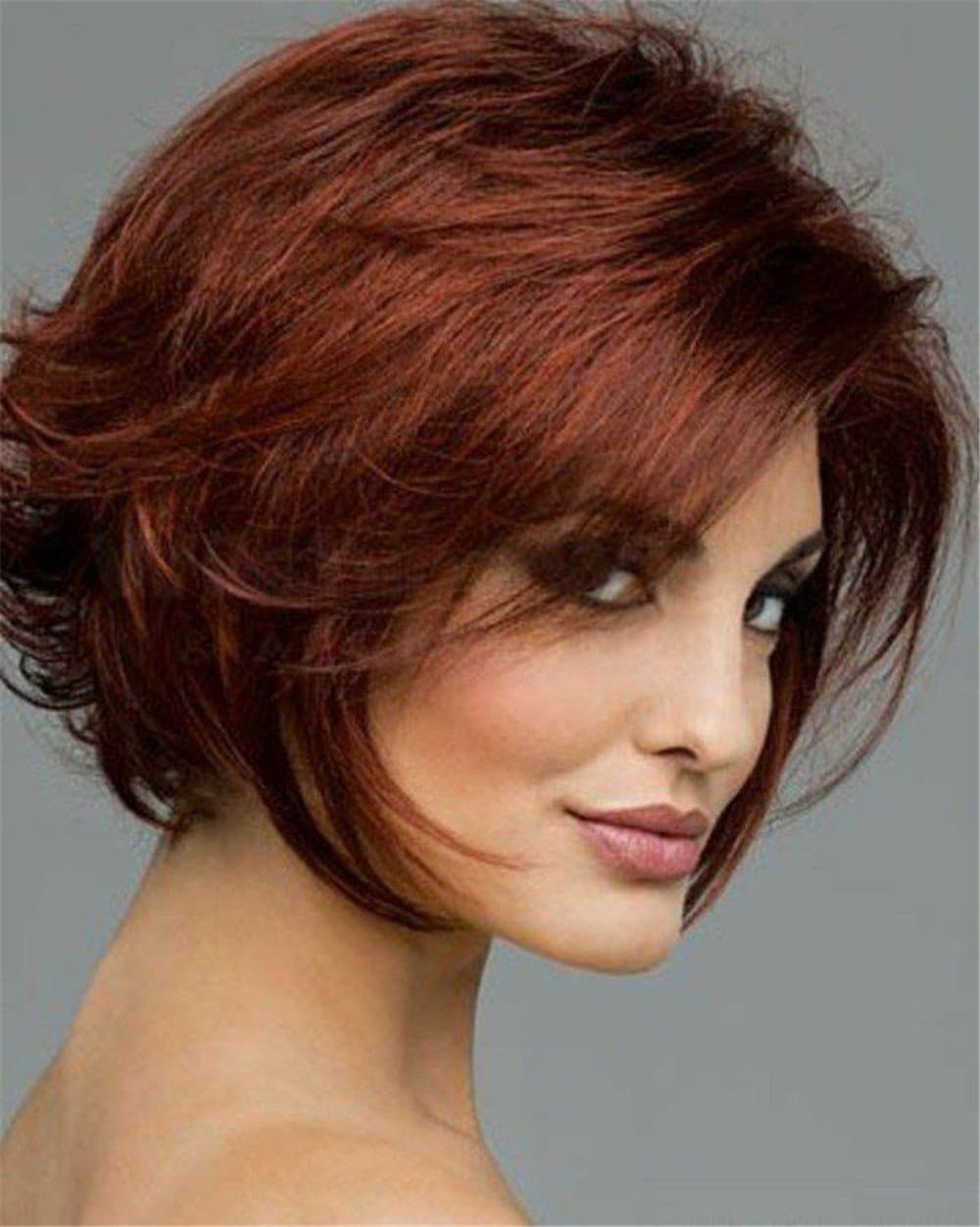 Pengma Hot Selling Short Hairstyles Sexy Wig Top Quality Stylish Auburn Wig