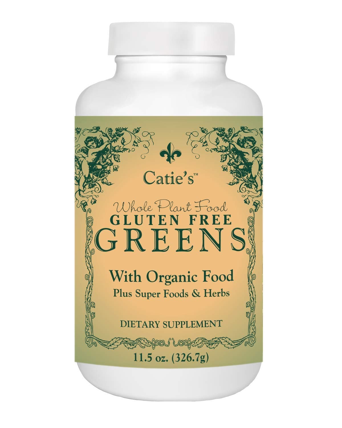 Catie's Organic Gluten Free Greens - Whole Food Nutrition. Optimal Health & Vitality! 11.5oz. 30 Servings.