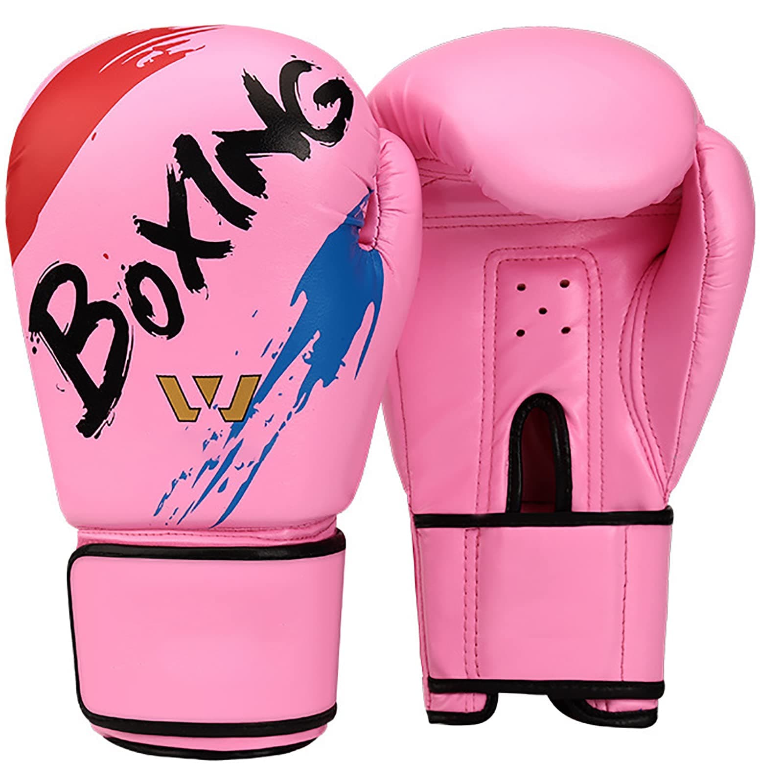 MMA Boxing Gloves for Men Women, Kickboxing Gloves, Fingerless Bag Gloves for Heavy Bag, Muay Thai, Sparring Training and Punching Gloves