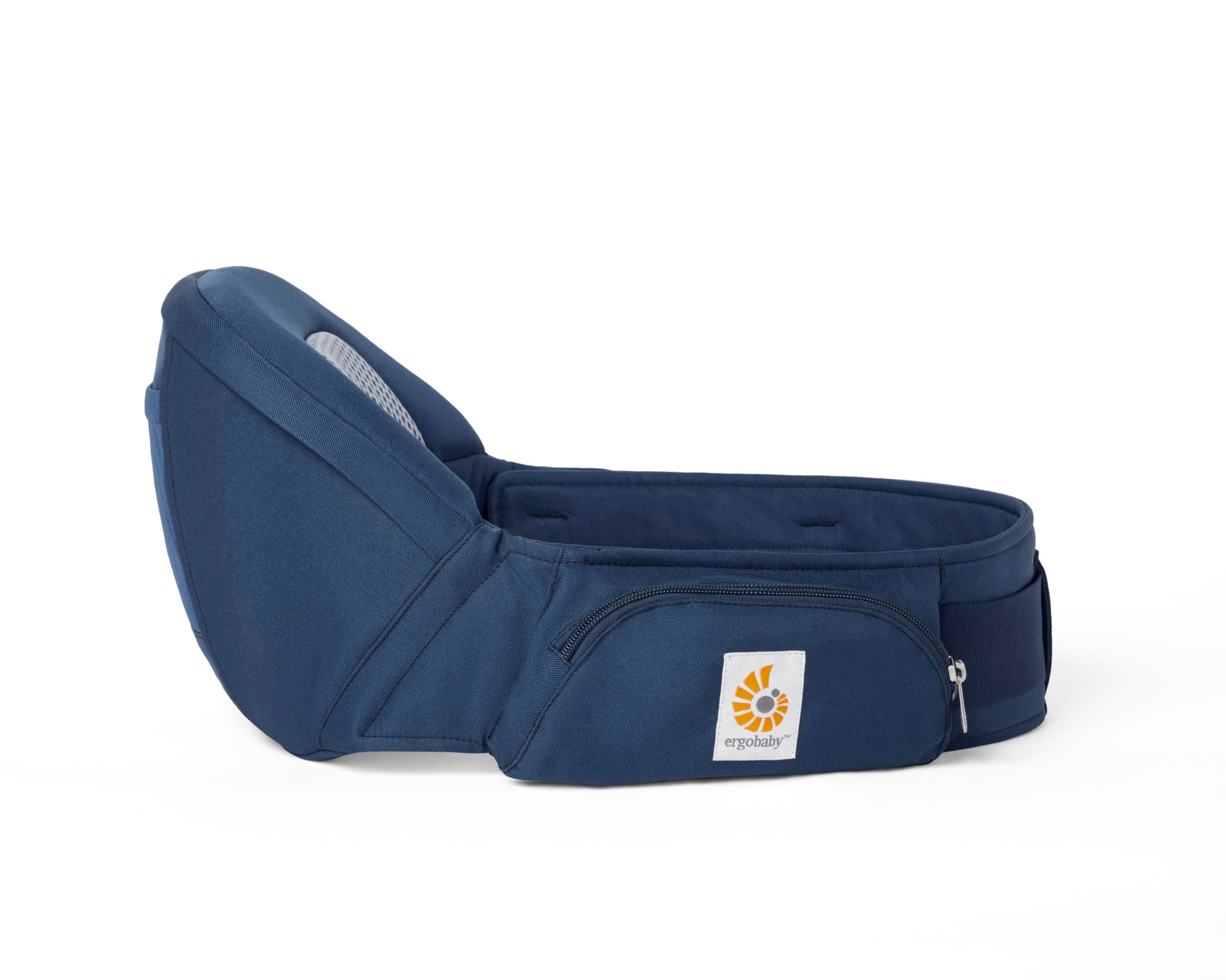 ErgobabyLift Hip Seat Baby Carrier with Baby Hip seat for Babies and Toddlers from 6 Months (7.7 kg - 20.4 kg), Midnight Blue