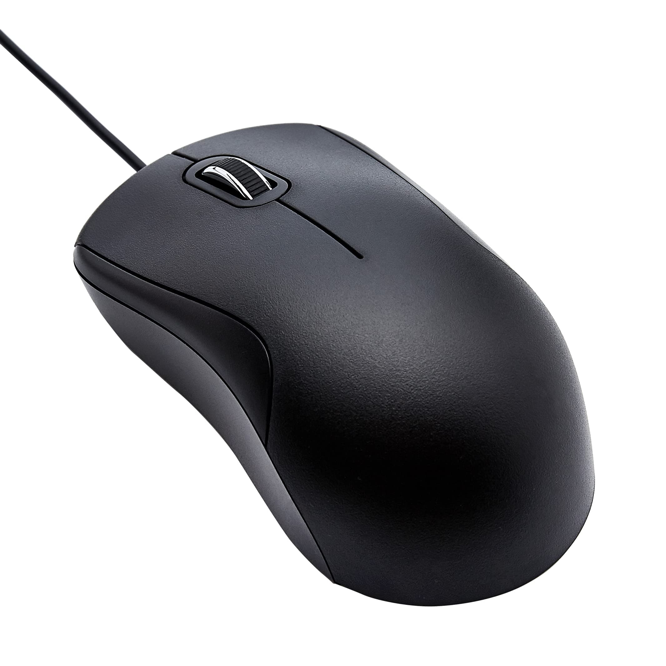 – Amazon Basics 3-Button USB Wired Quiet Mouse – Standard, Black