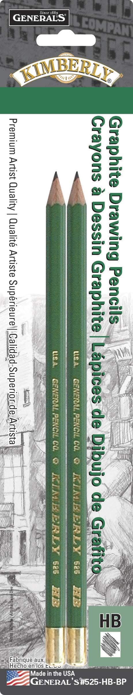 General's Kimberly Graphite No.Hb, Multicolor