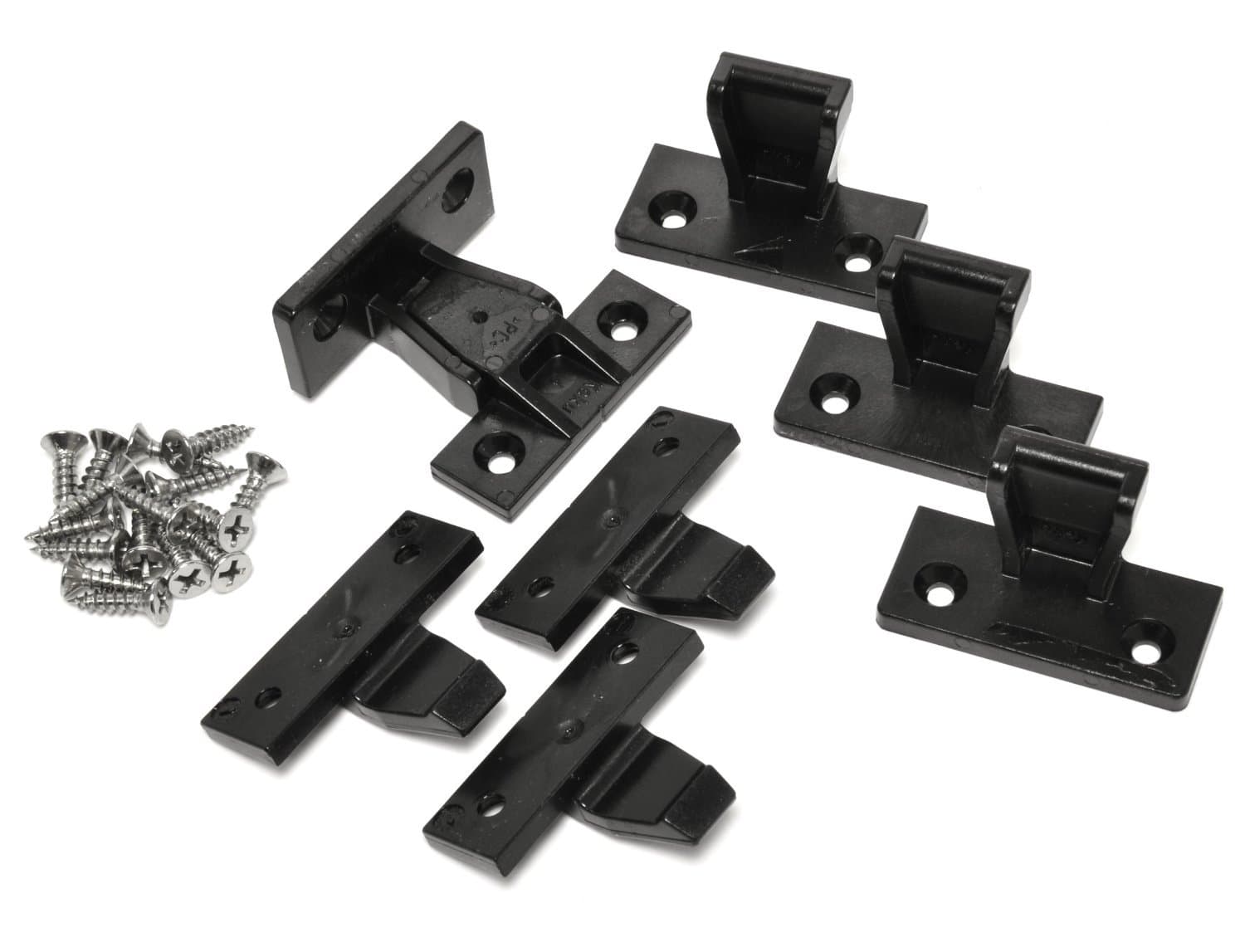 Hafele Keku push in concealed fixing for kitchen, bedroom and kitchen units set of 4