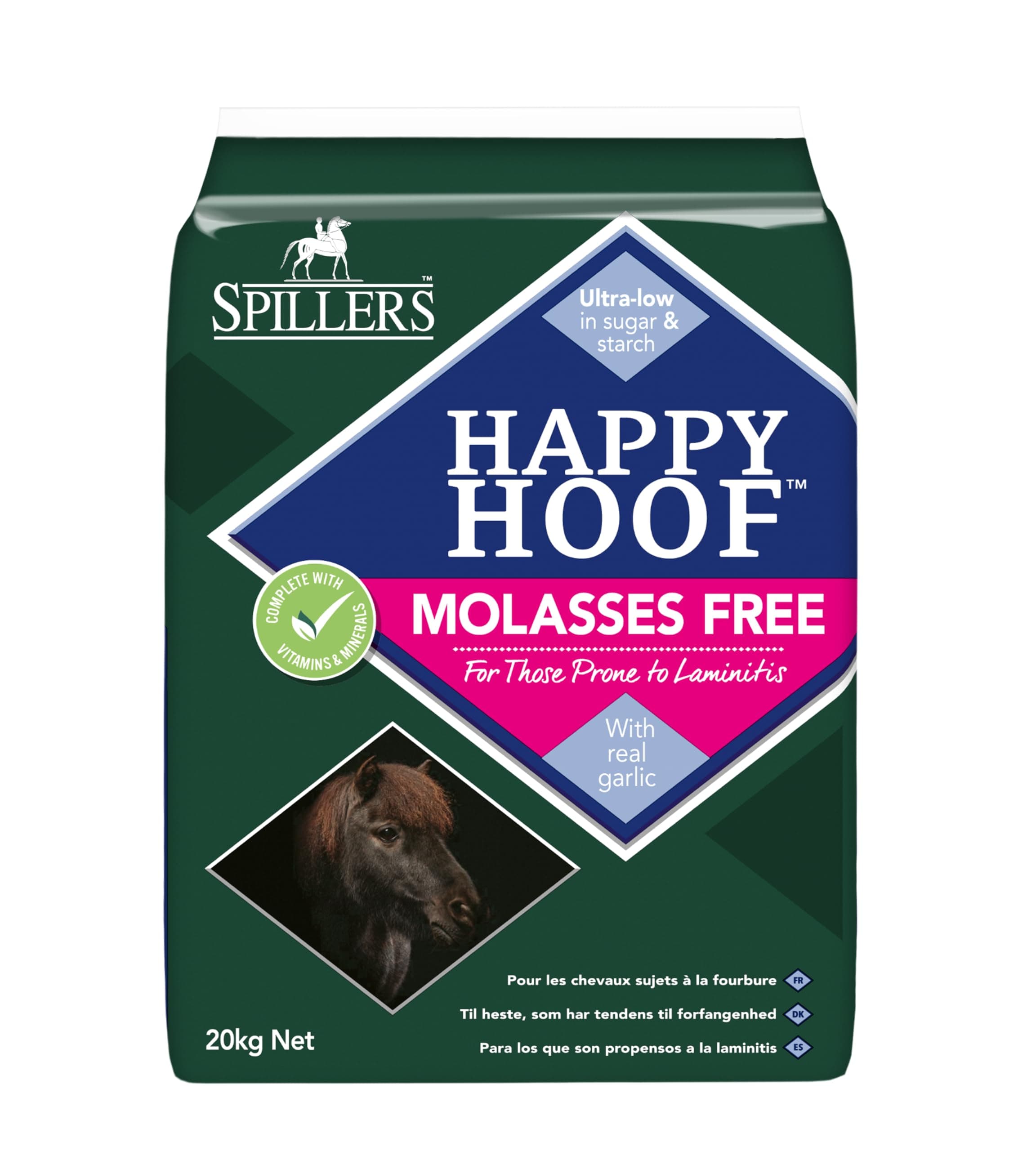 Happy Hoof Molasses Free Horse Feed 20kg - Healthy Hoof Chaff - Feed Suitable for all Horses and Ponies Prone to Laminitis - Horse Chaff Low in Starch and Sugar