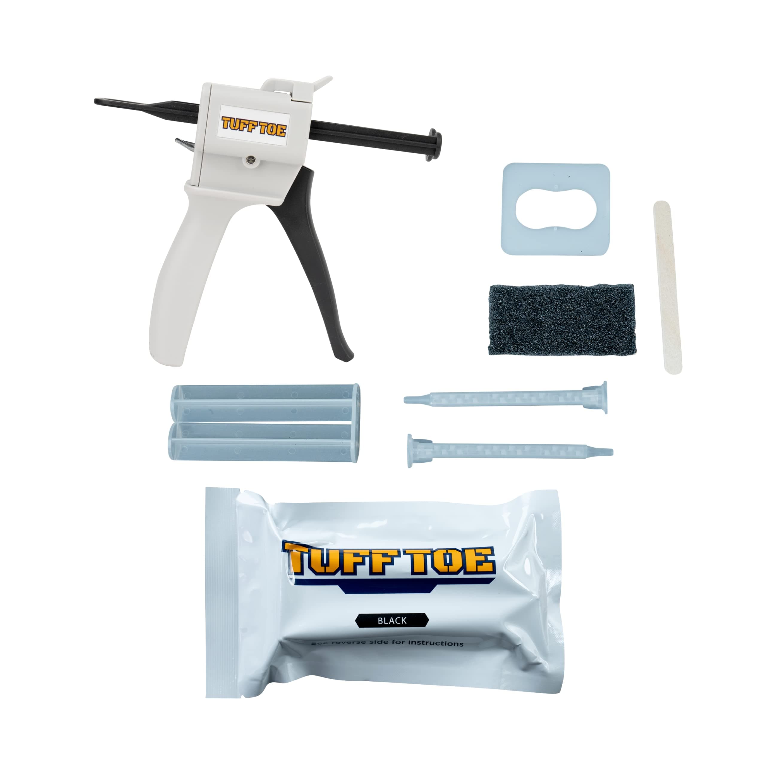 Tuff Toe Boot Repair Kit Combo APPLICATOR & Boot Bundle Combo Upgrade Leather Boot Seam Heel Shoe Adhesive to Resole, Restore Your Steel Toe Work Boots Special Upgrade Offer