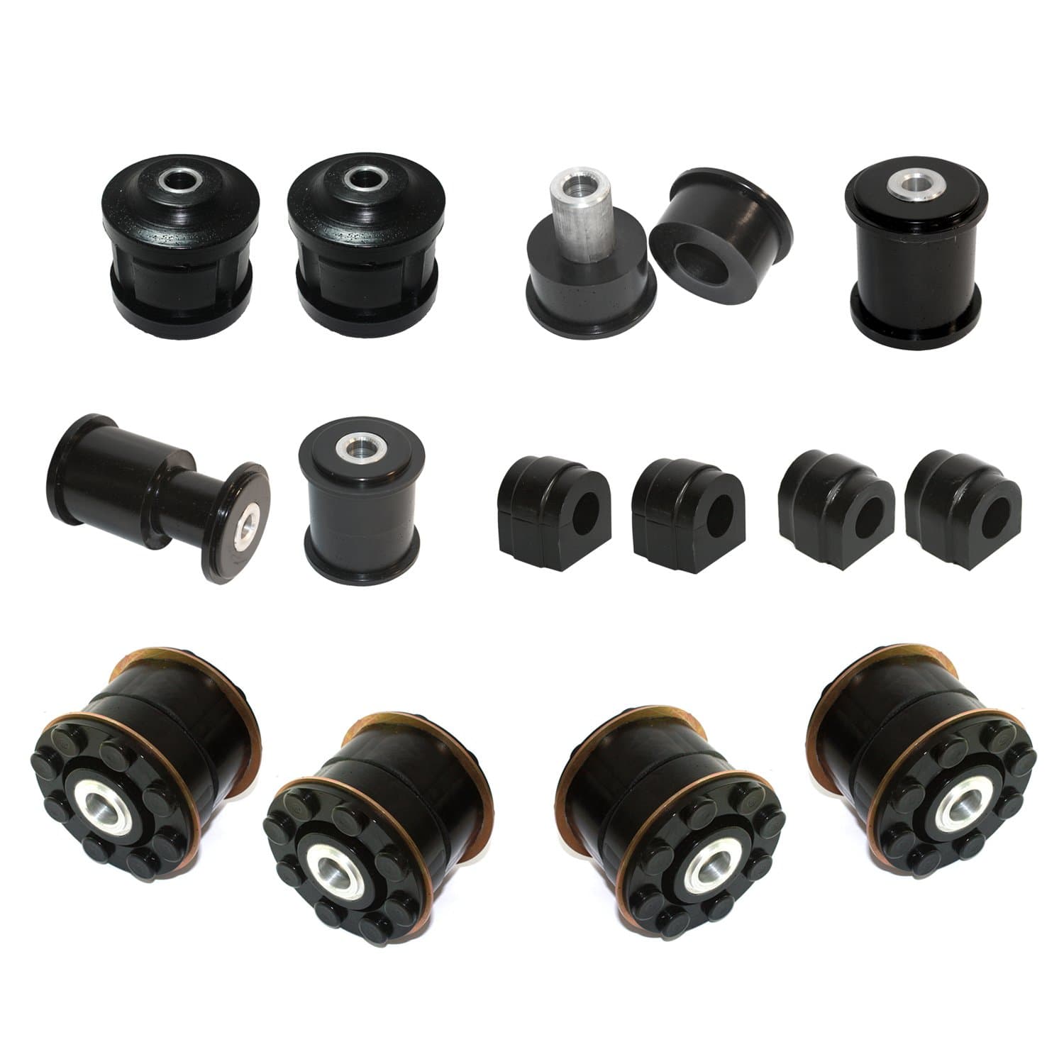 Front and Rear Polyurethane Control Arm Bushing Kit Compatible With 00-06 BMW X5 (E53) -PSB X501