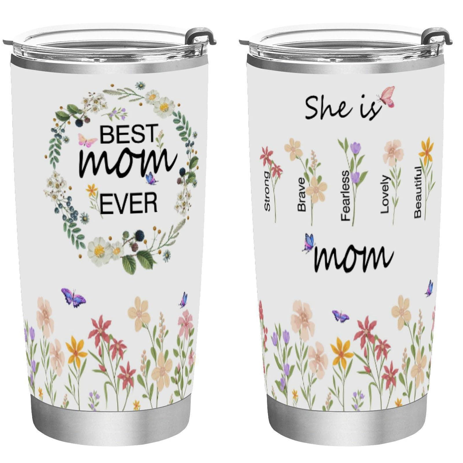 Gifts for Mothers Day Gifts for Mom from Daughter Son Birthday Gifts for Mom 20oz Tumblers Coffee Travel Mug Gifts for Women