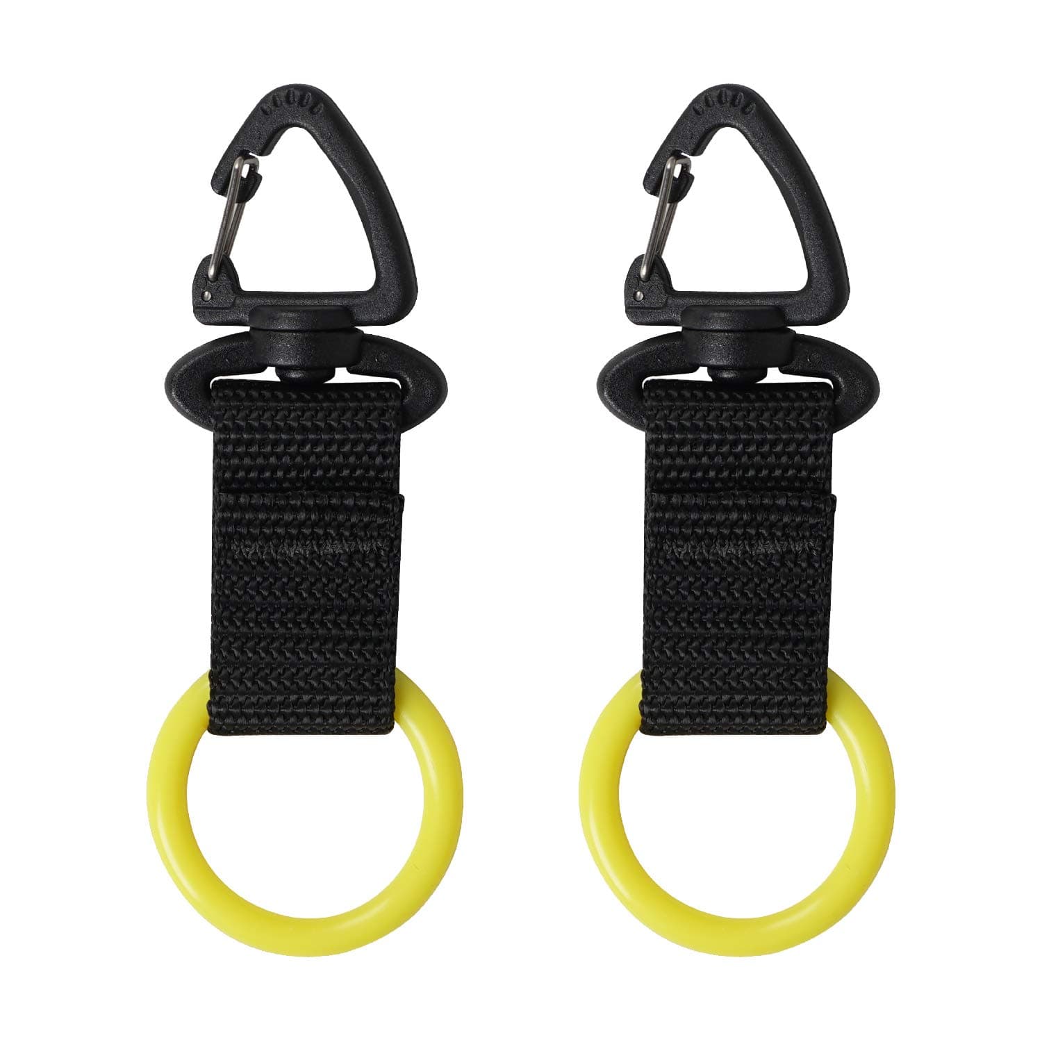 JUSTOOP Scuba Octopus Mouthpiece Holder,Silicone Octopus Holder for Scuba Diving 0cto Mouthpiece Keeper for 2nd Stage Regulator Octopus Retainer with Spring Clip,2 PCS,Green/Yellow