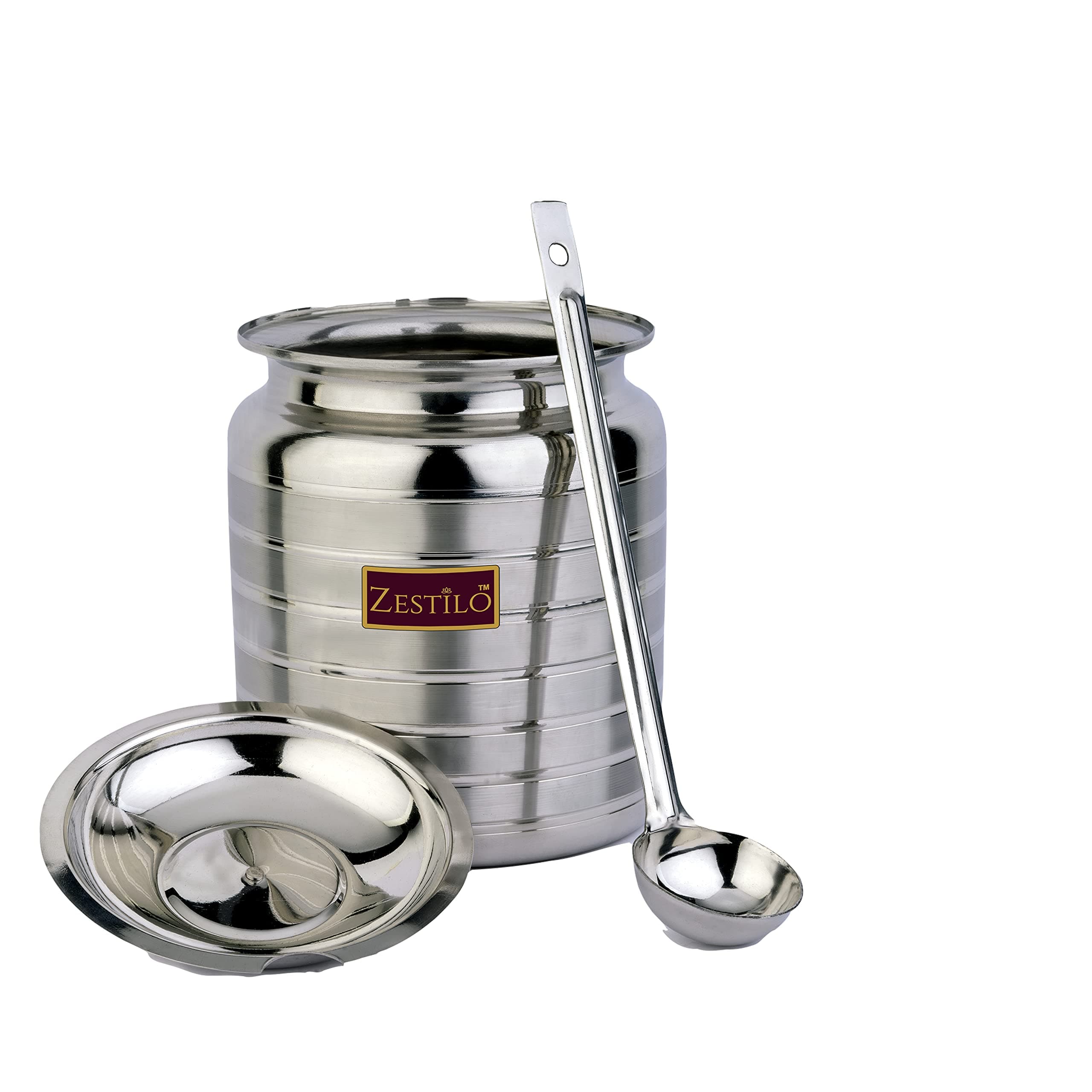 Stainless Steel Oil / Ghee Jar Container
