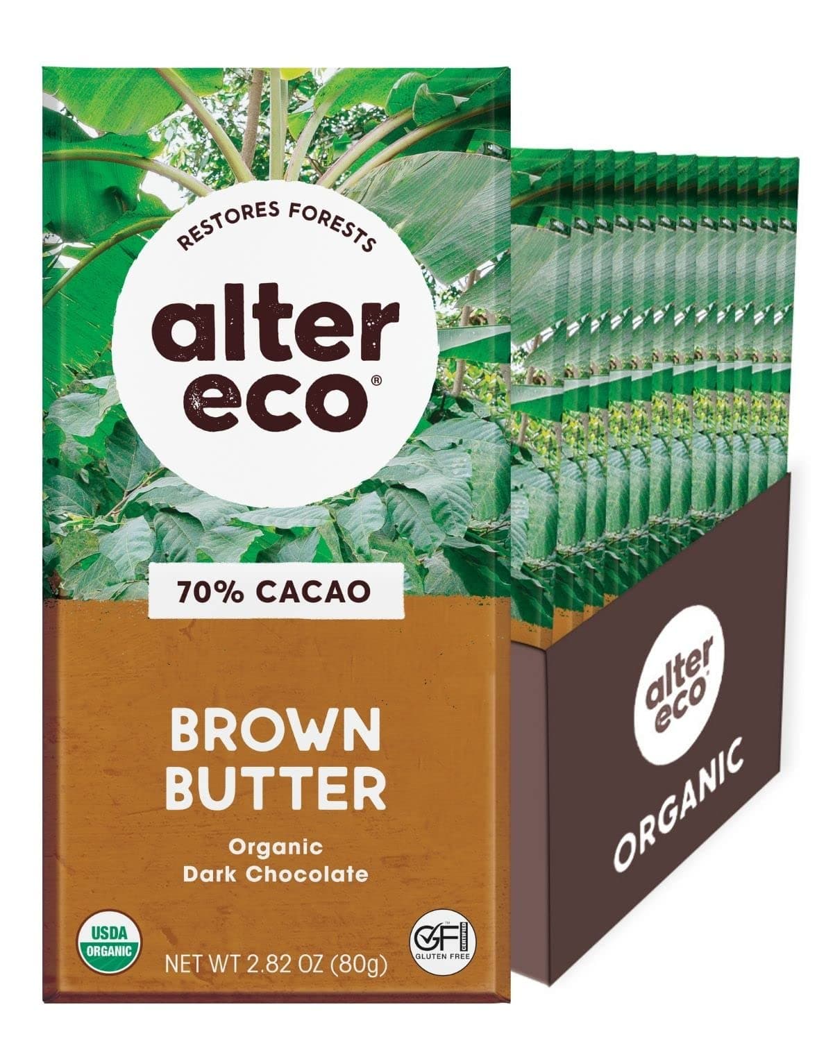 Alter Eco Americas Chocolate - Organic - Dark Salted Brown Butter - 2.82 Oz - Case Of 12